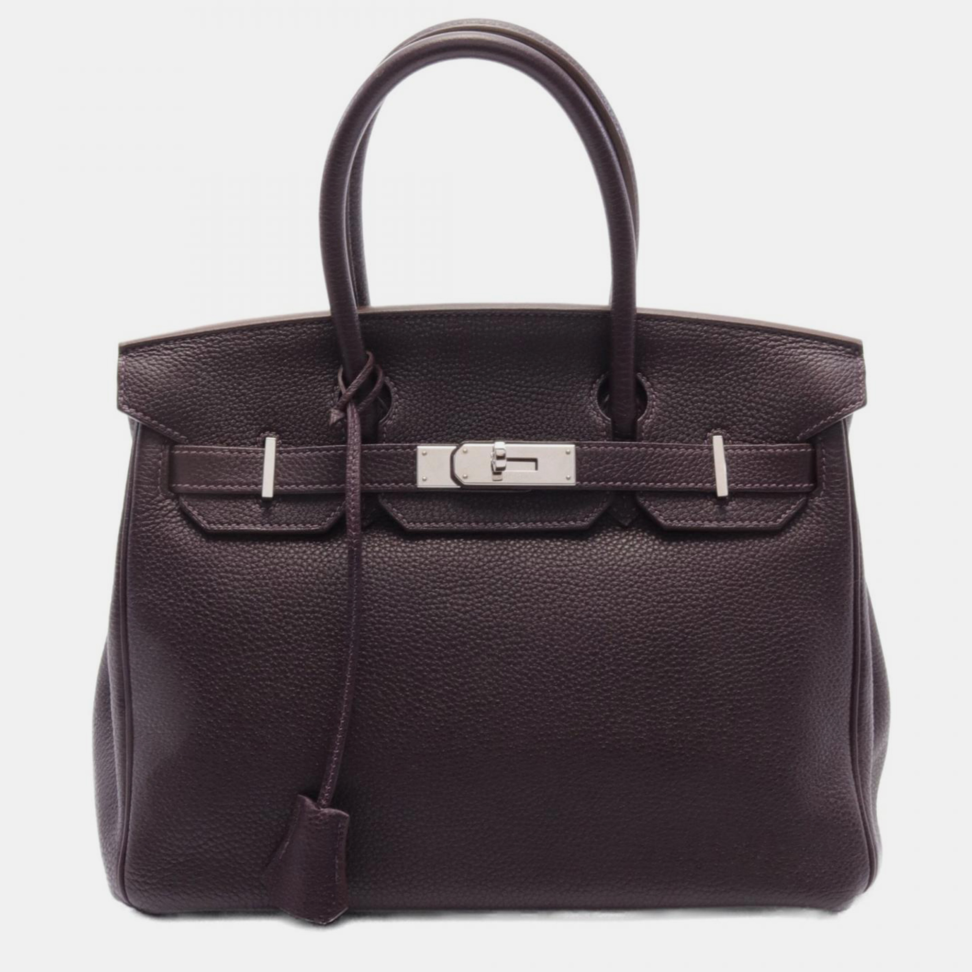 

Hermes Purple Togo Leather Birkin 30 Tote Bag
