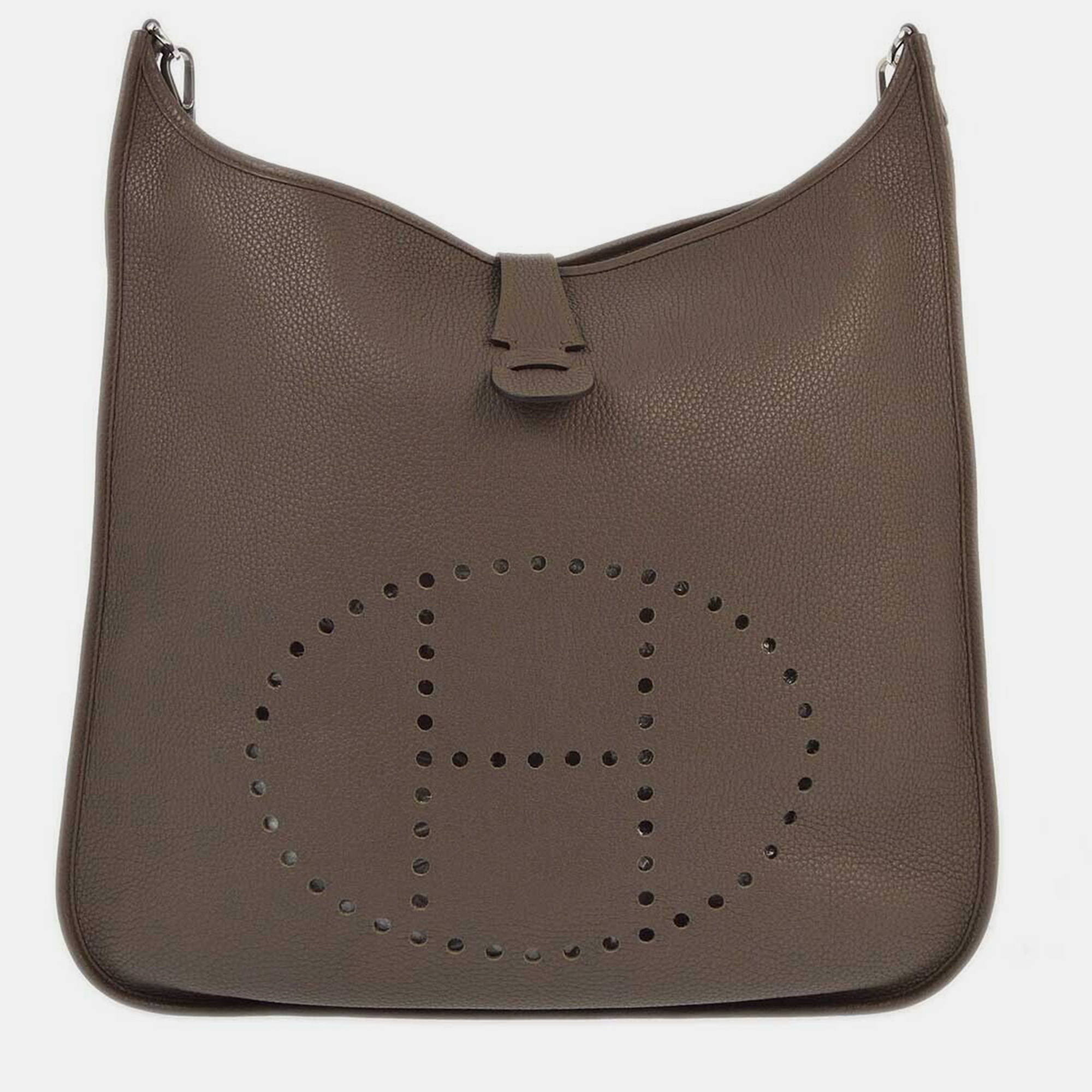 

Hermes Etain Taurillon Clemence Evelyne III Shoulder Bag, Brown