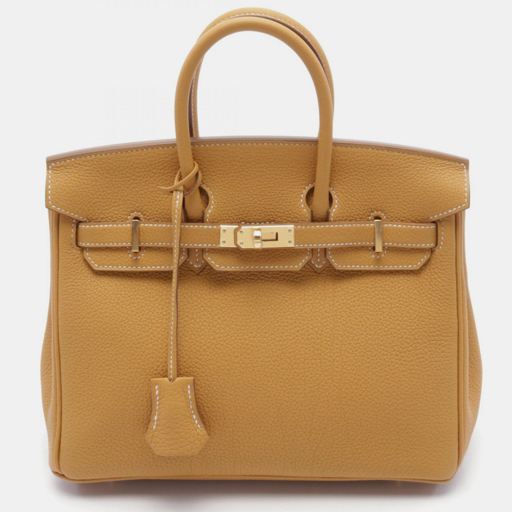 

Hermes Brown Togo Leather Birkin 25 Handbag