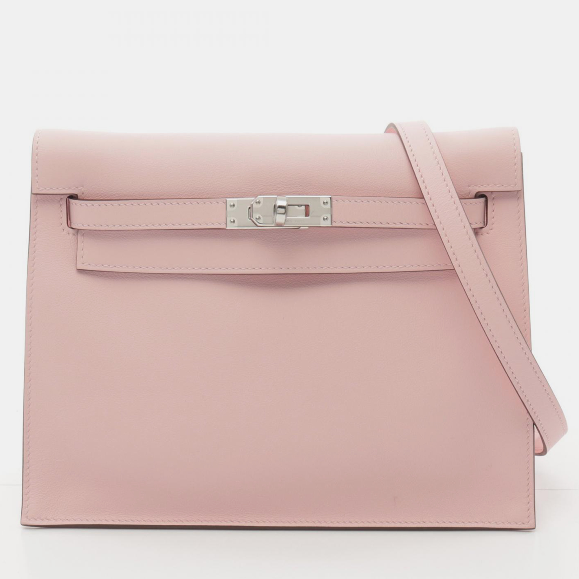 

Hermes Pink Swift Leather Kelly Danse Shoulder Bag