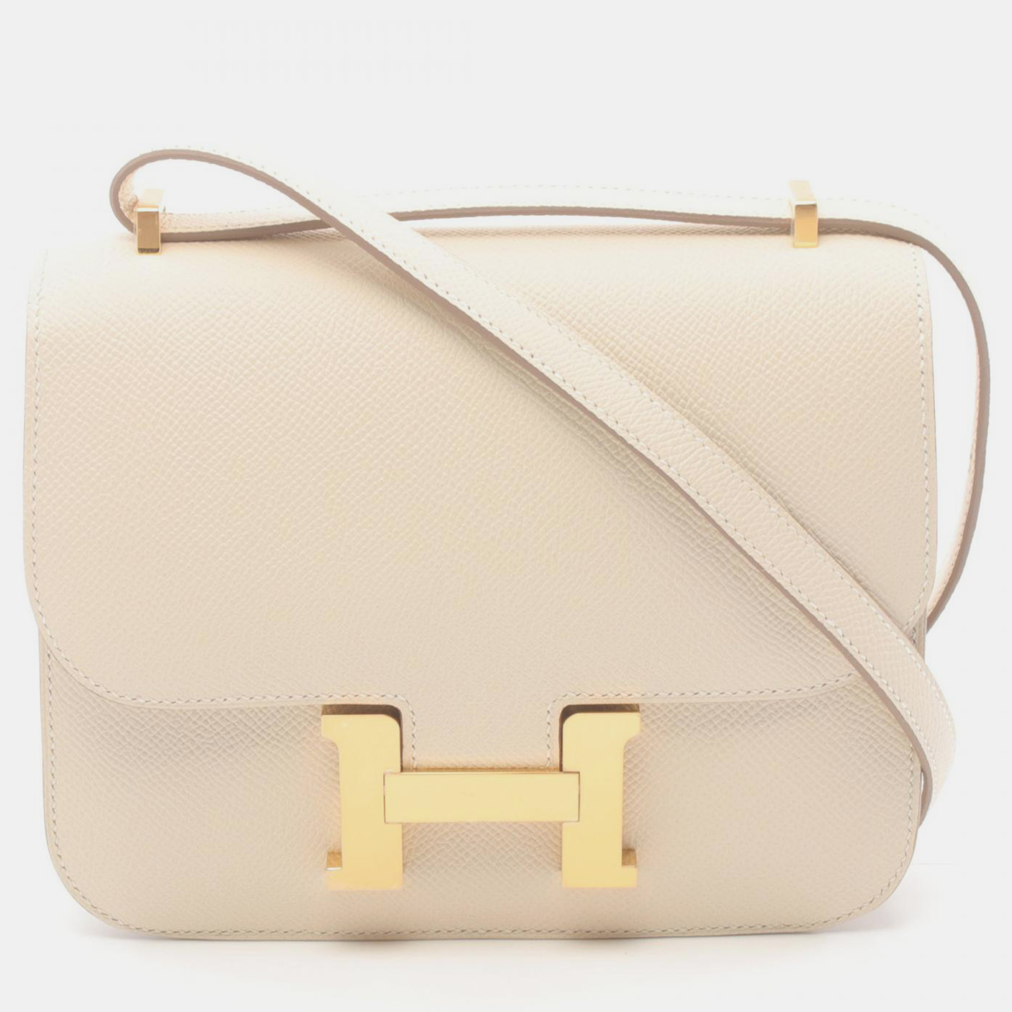 

Hermes White Constance Leather Constance Mini Crossbody Bag