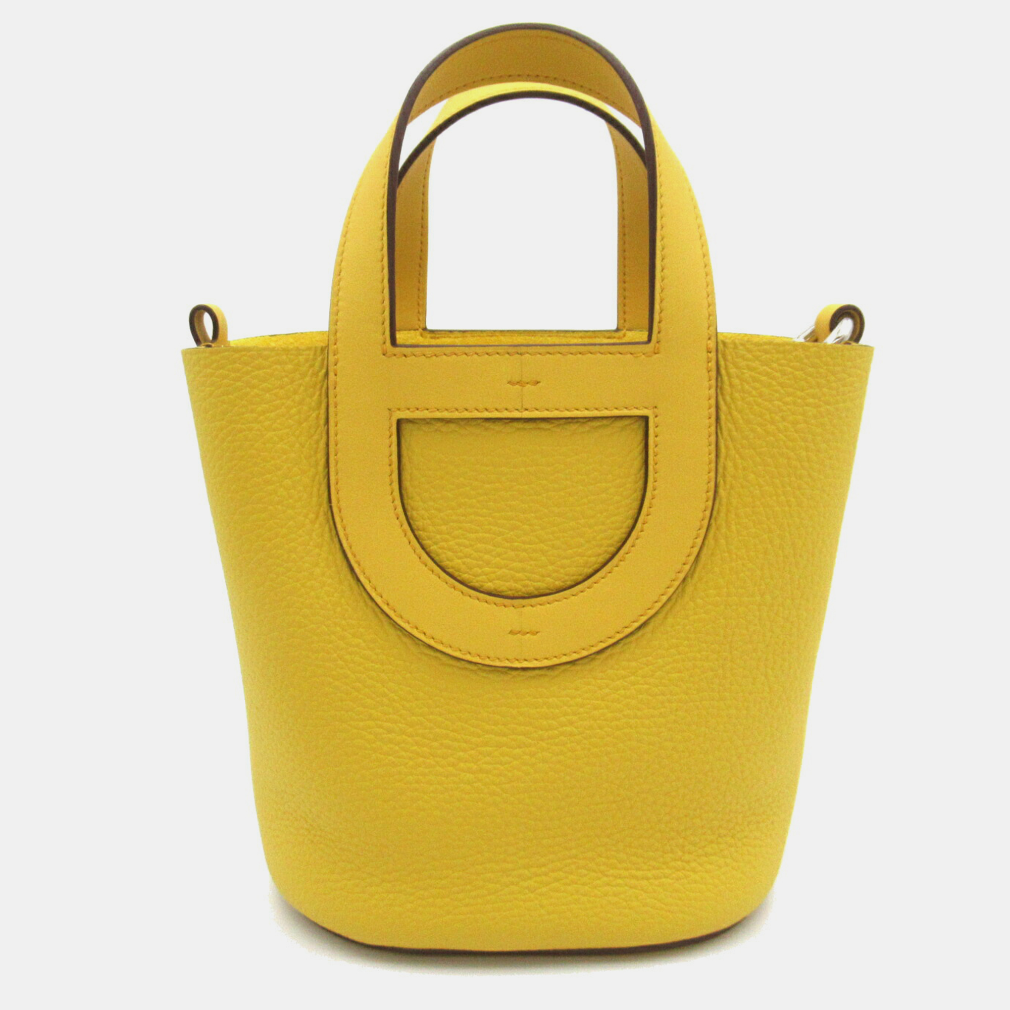 

Hermes Yellow Leather In The Loop Handbag