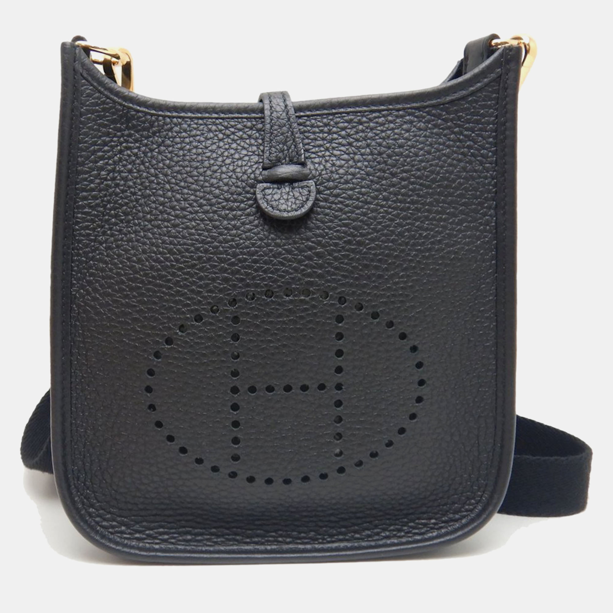 

Hermes Black Leather Evelyne TPM Crossbody Bag