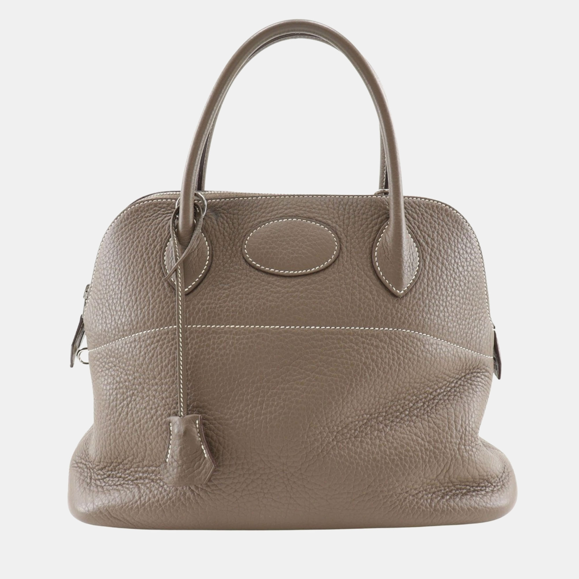 

Hermes Grey Leather Bolide 31 Handbag