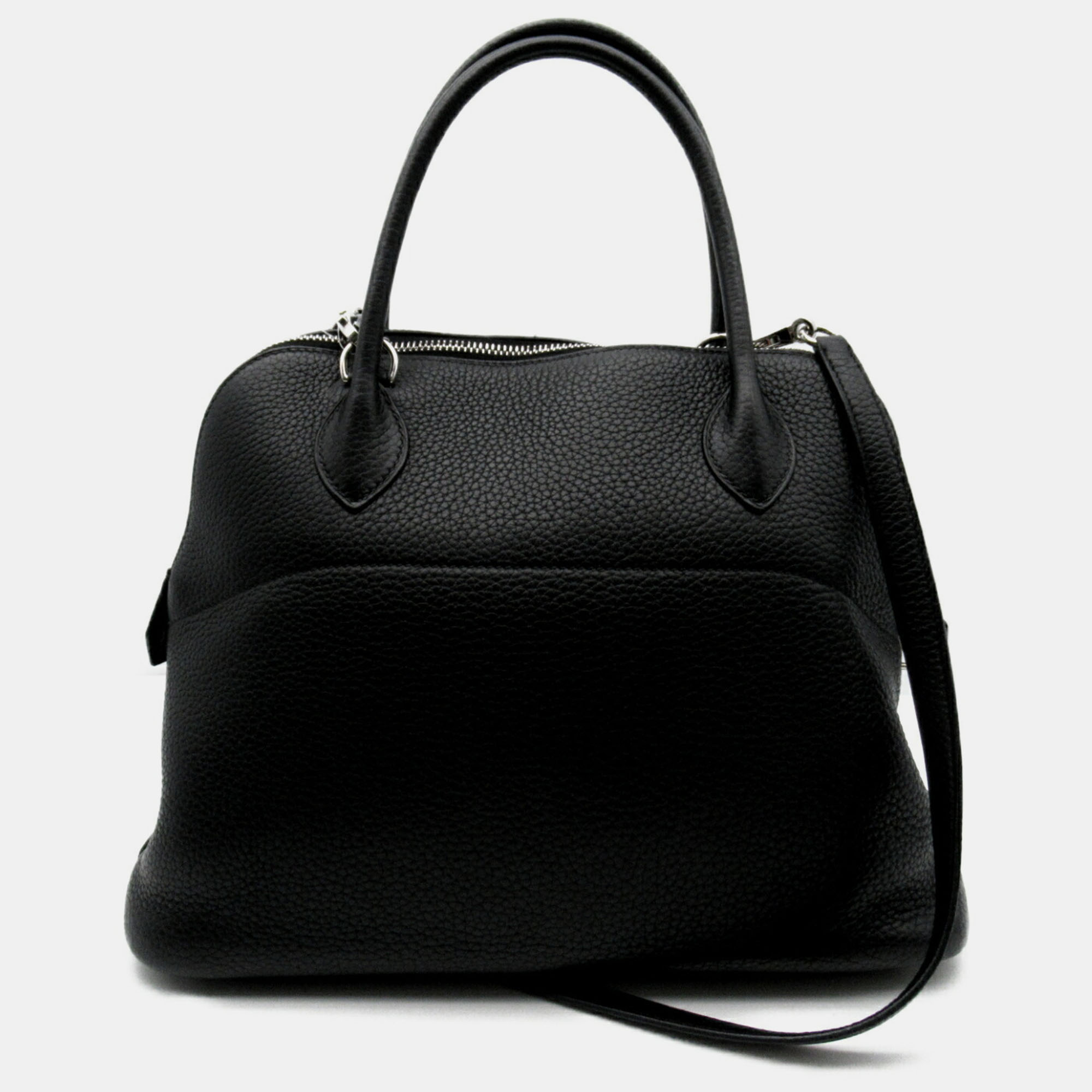 

Hermes Black Leather Bolide 31 Handbag