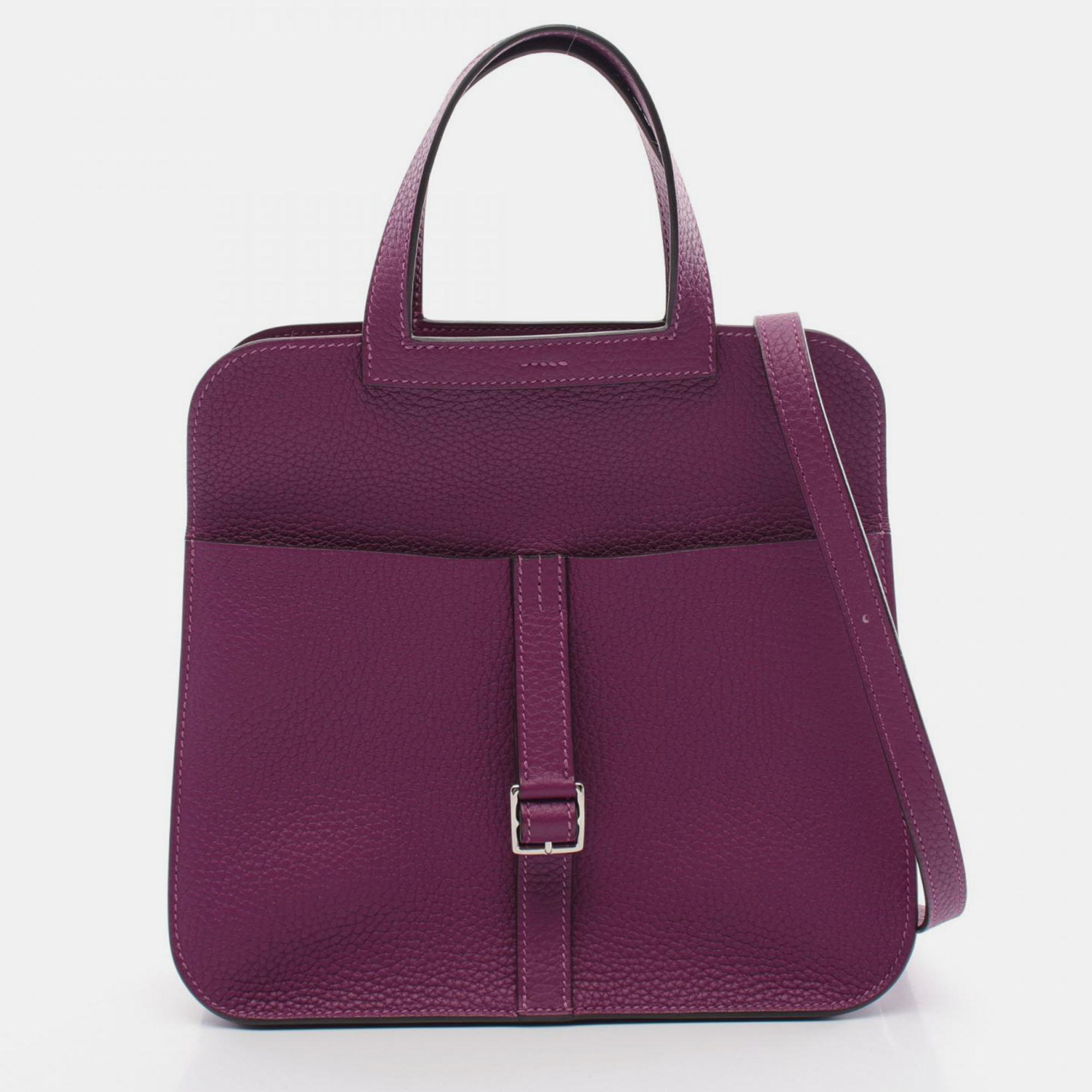 

Hermes Purple Leather Arzan 25 Handbag