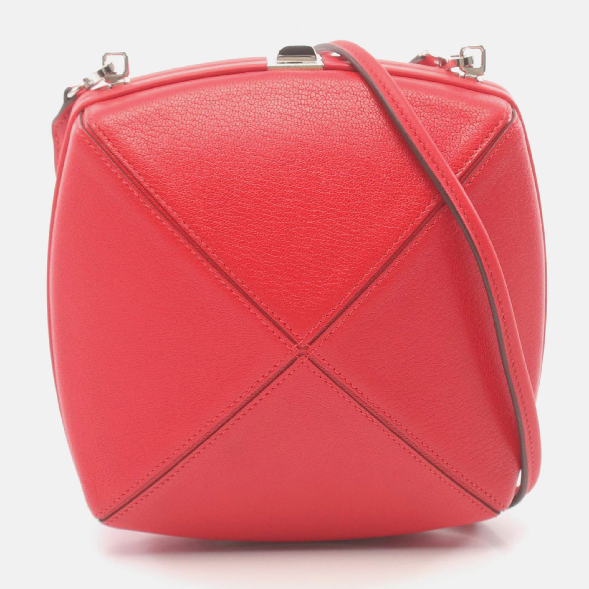 

Hermes Red Leather Medor Crossbody Bag