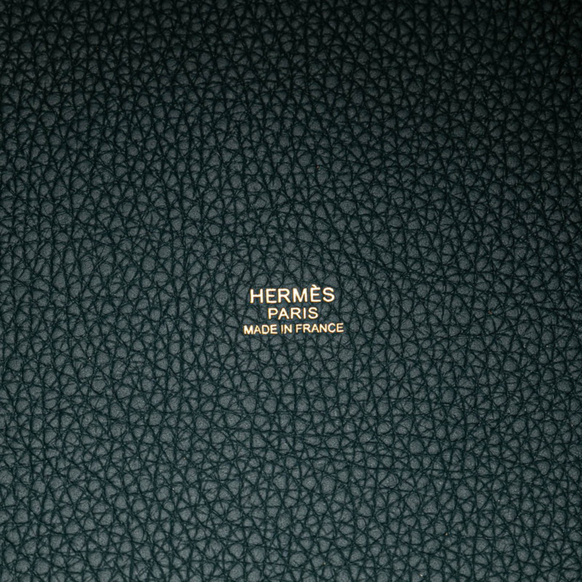 Hermes Green Leather Picotin Lock MM Handbag 