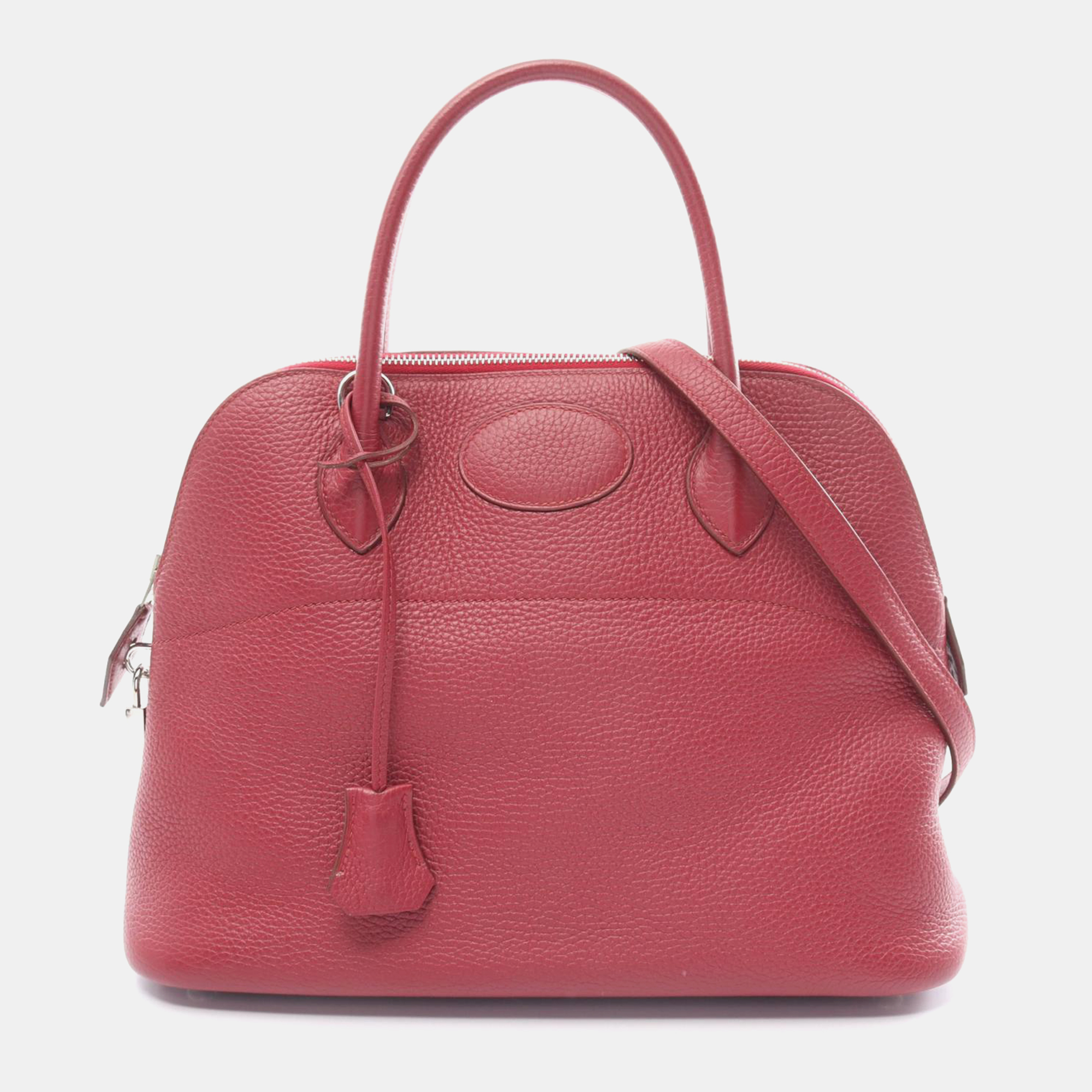 

Hermes Pink Leather Bolide 31 Handbag