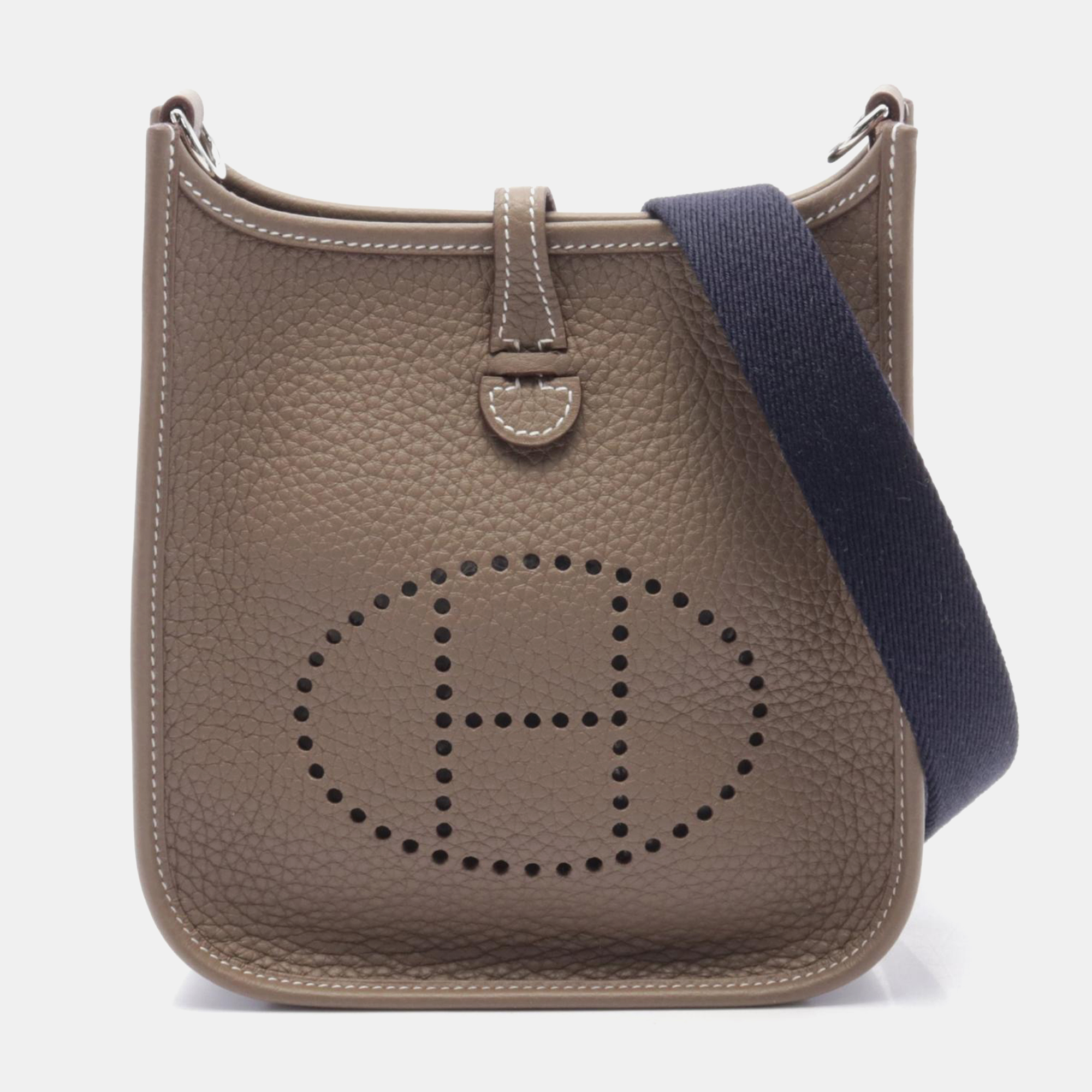 

Hermes Brown Leather Evelyne TPM Crossbody Bag