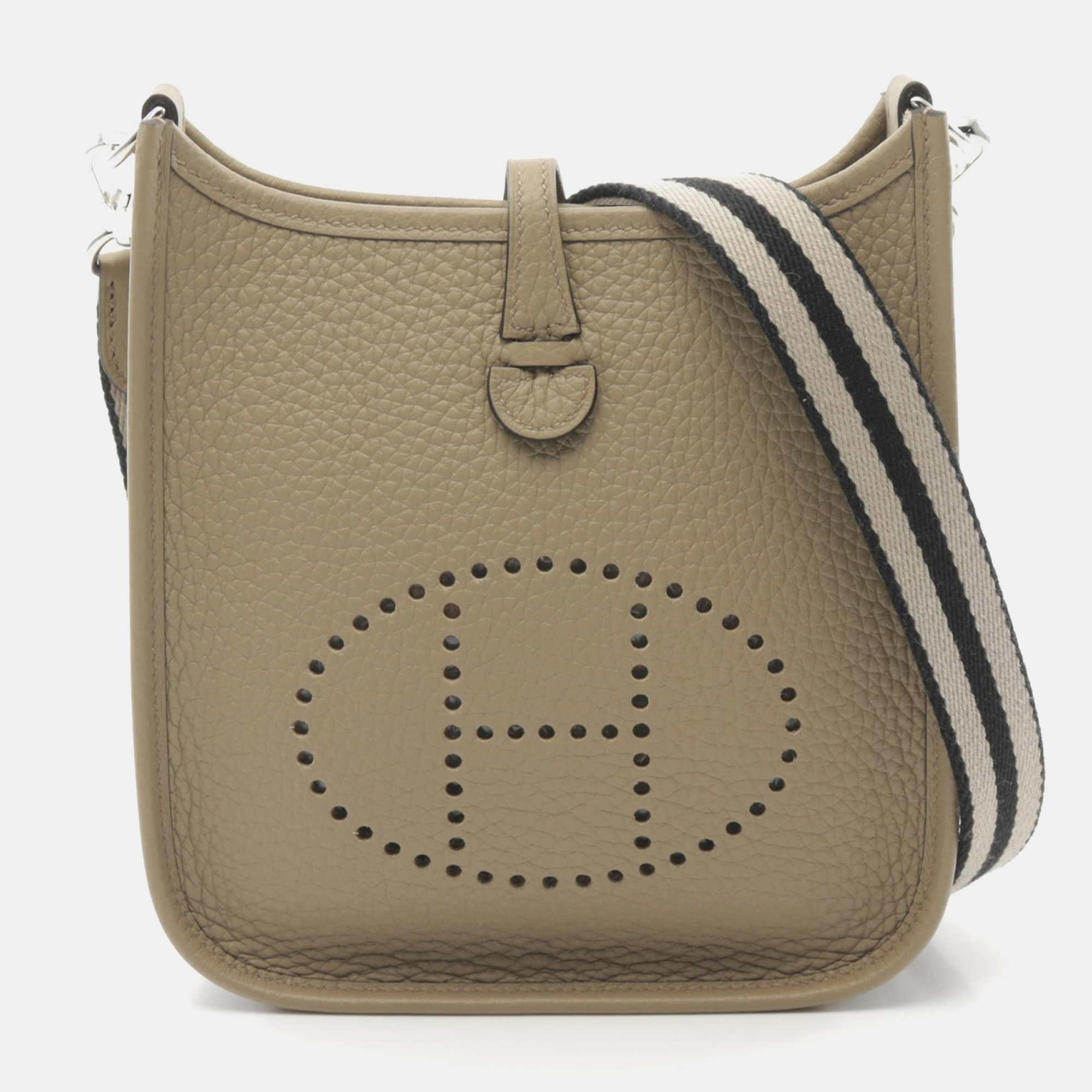 

Hermes Beige Leather Evelyne TPM Crossbody Bag