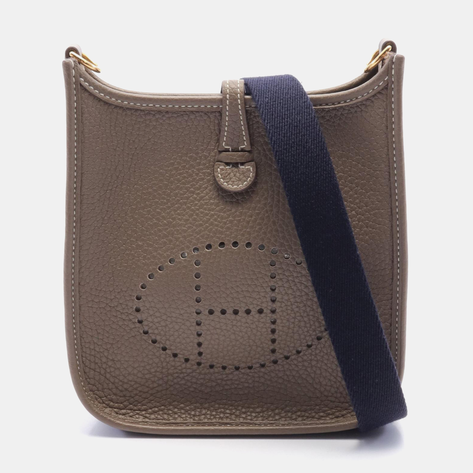 

Hermes Brown Leather Evelyne TPM Crossbody Bag