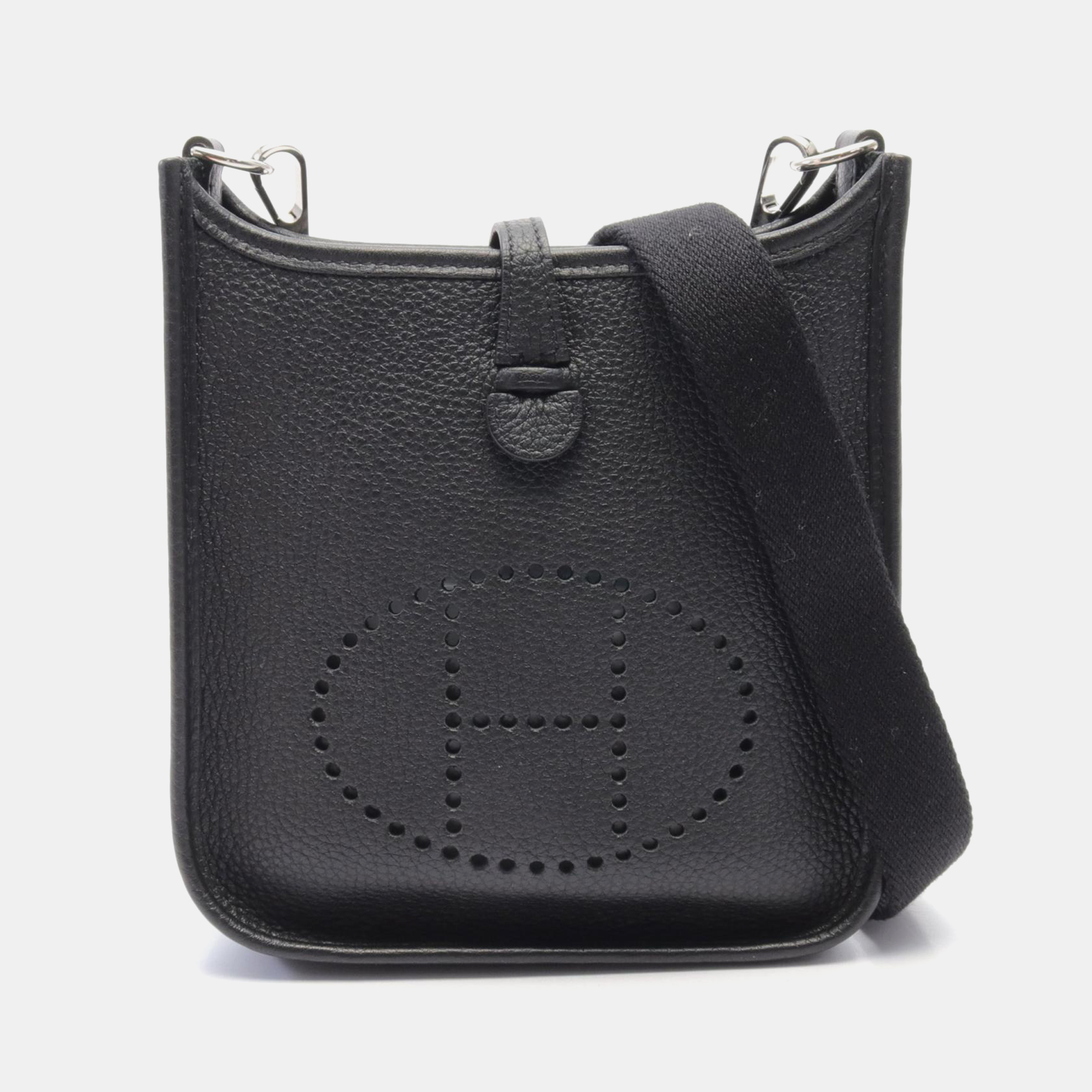 

Hermes Black Leather Evelyne TPM Crossbody Bag