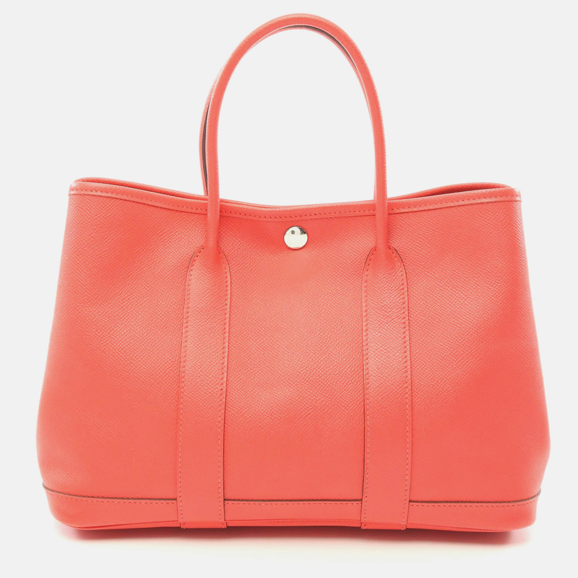 

Hermes Pink Leather Garden Party TPM Tote Bag