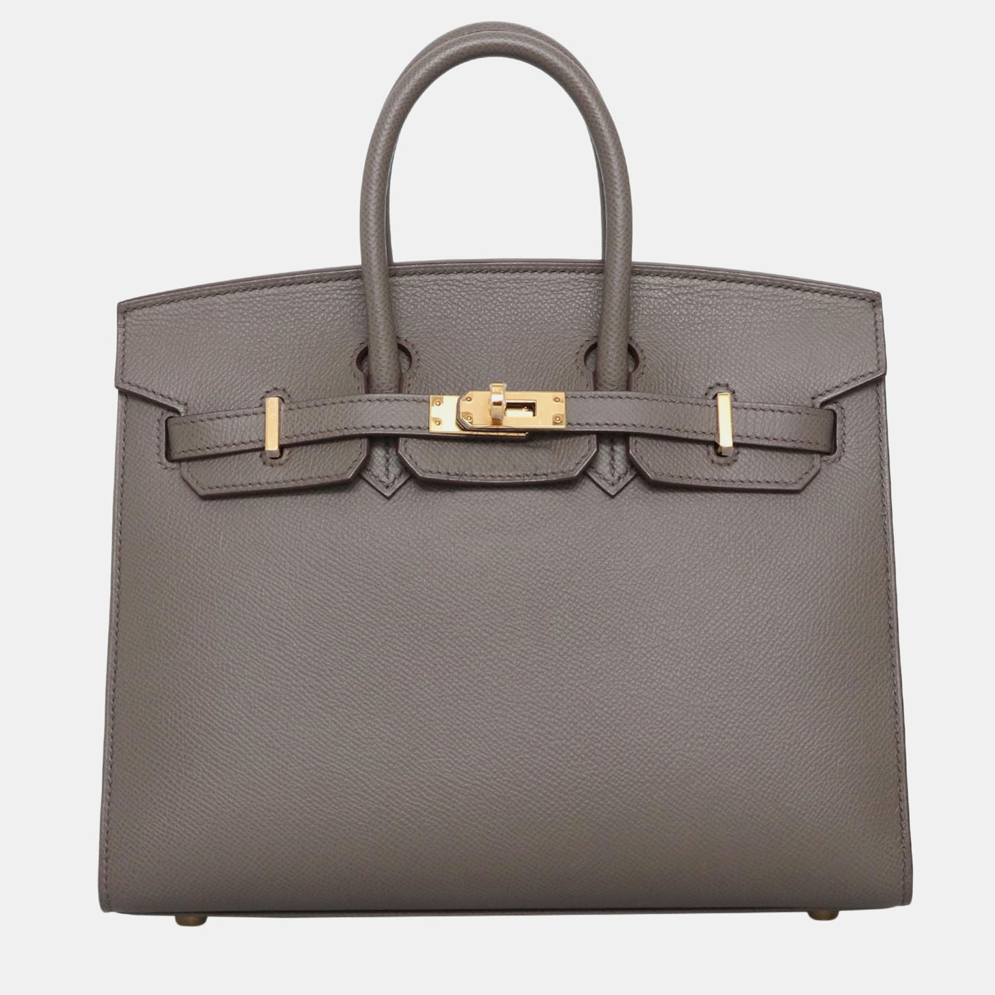 

Hermes Epsom Sellier Birkin 25 Bag, Grey