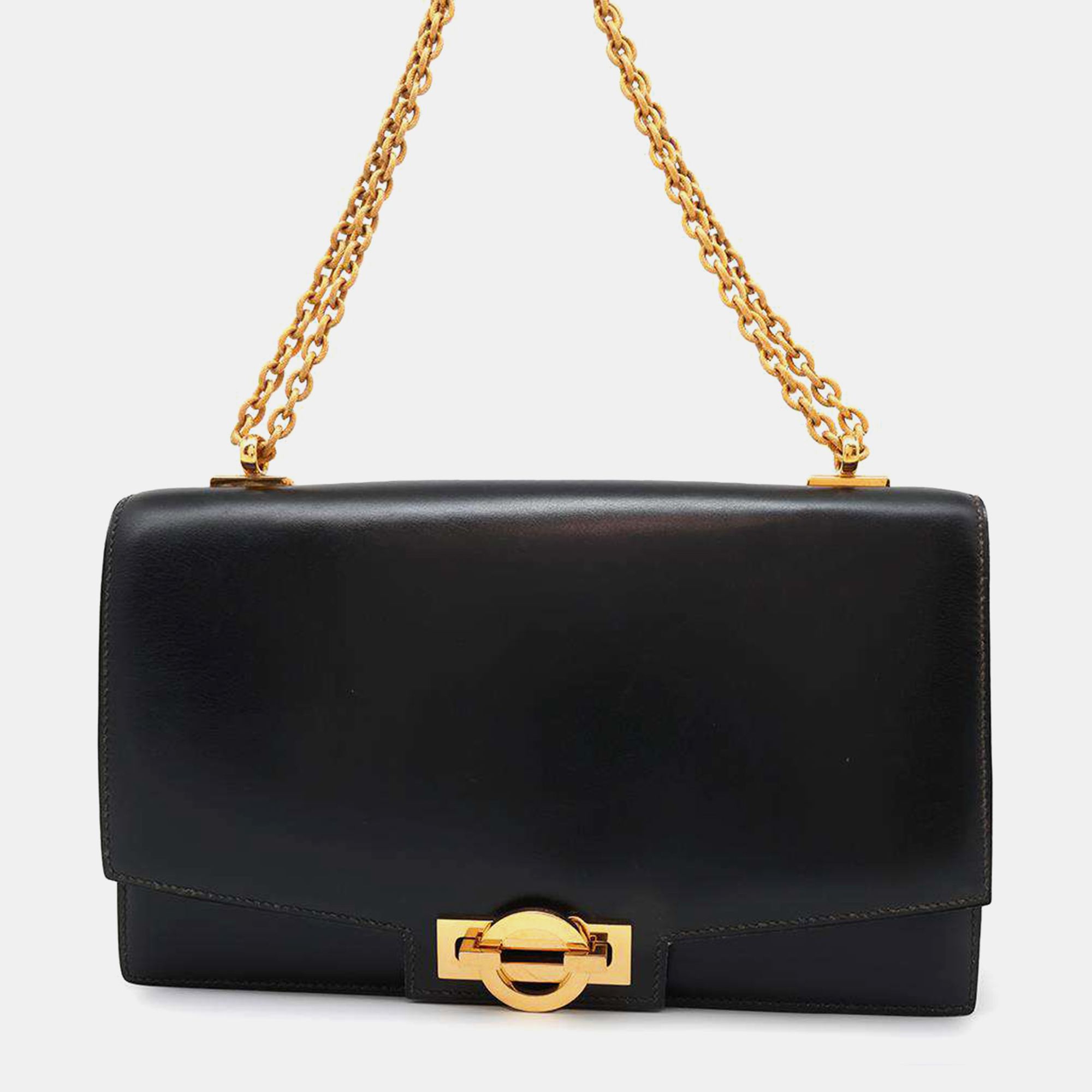 

Hermes Ring Do Shoulder Bag Black Box Calf Leather