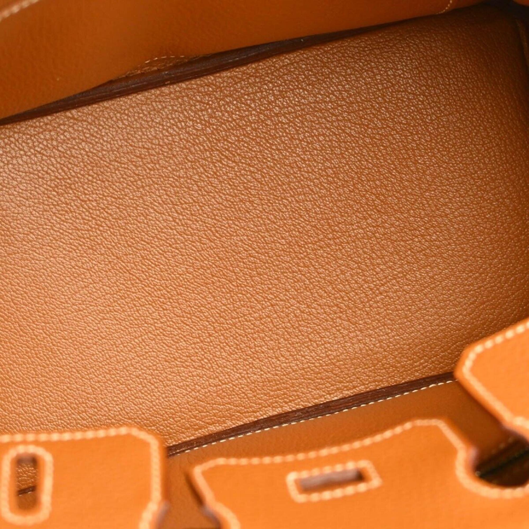 Hermes Gold Togo Birkin 25 Handbag 