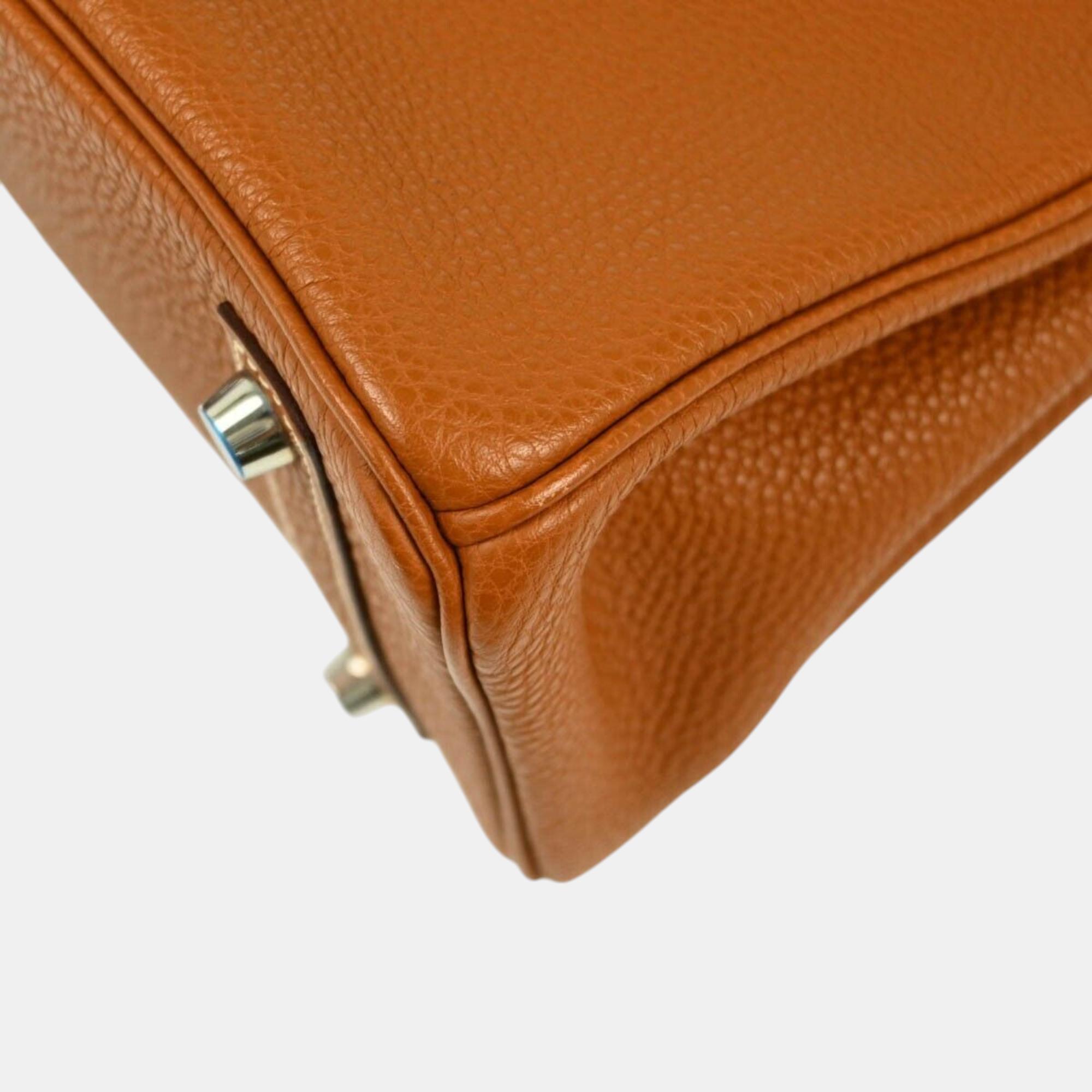 Hermes Gold Togo Birkin 25 Handbag 