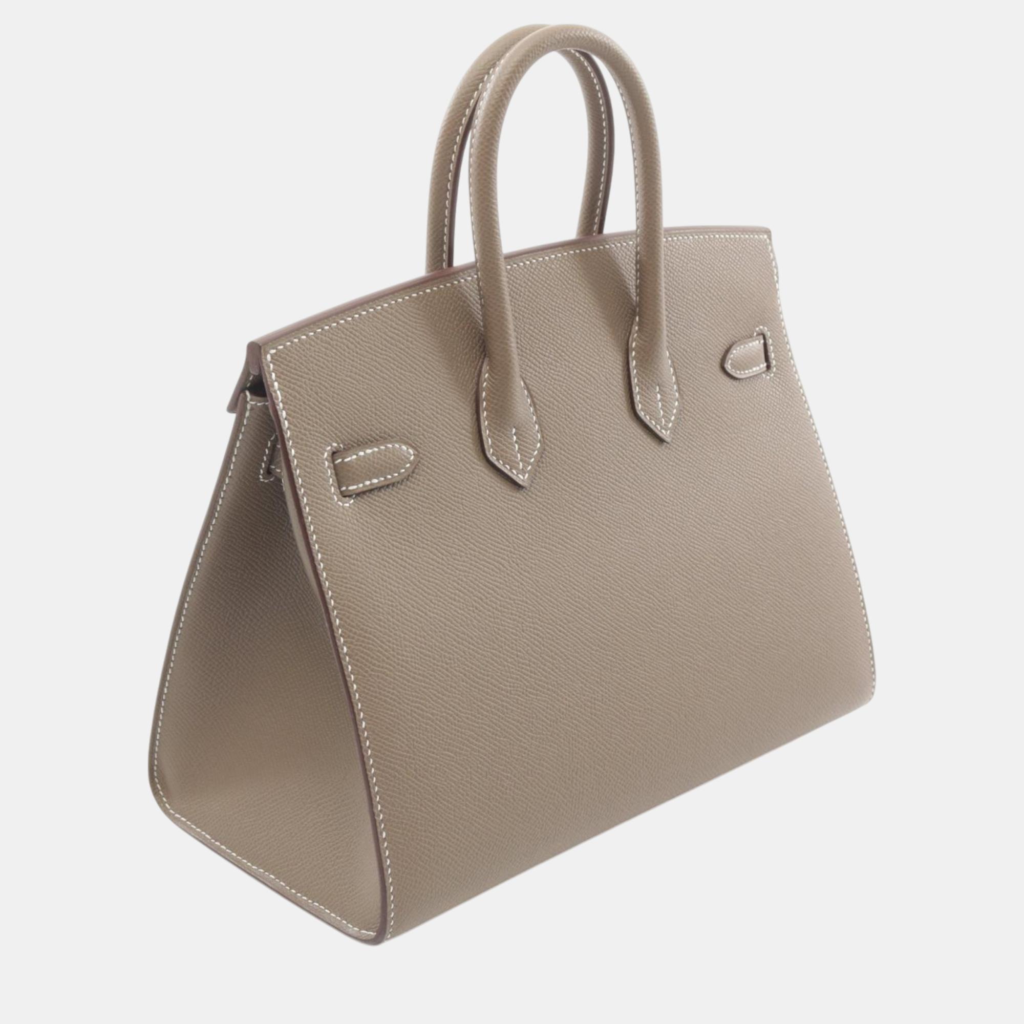 Hermes Birkin Sellier 25 Handbag Brown 
