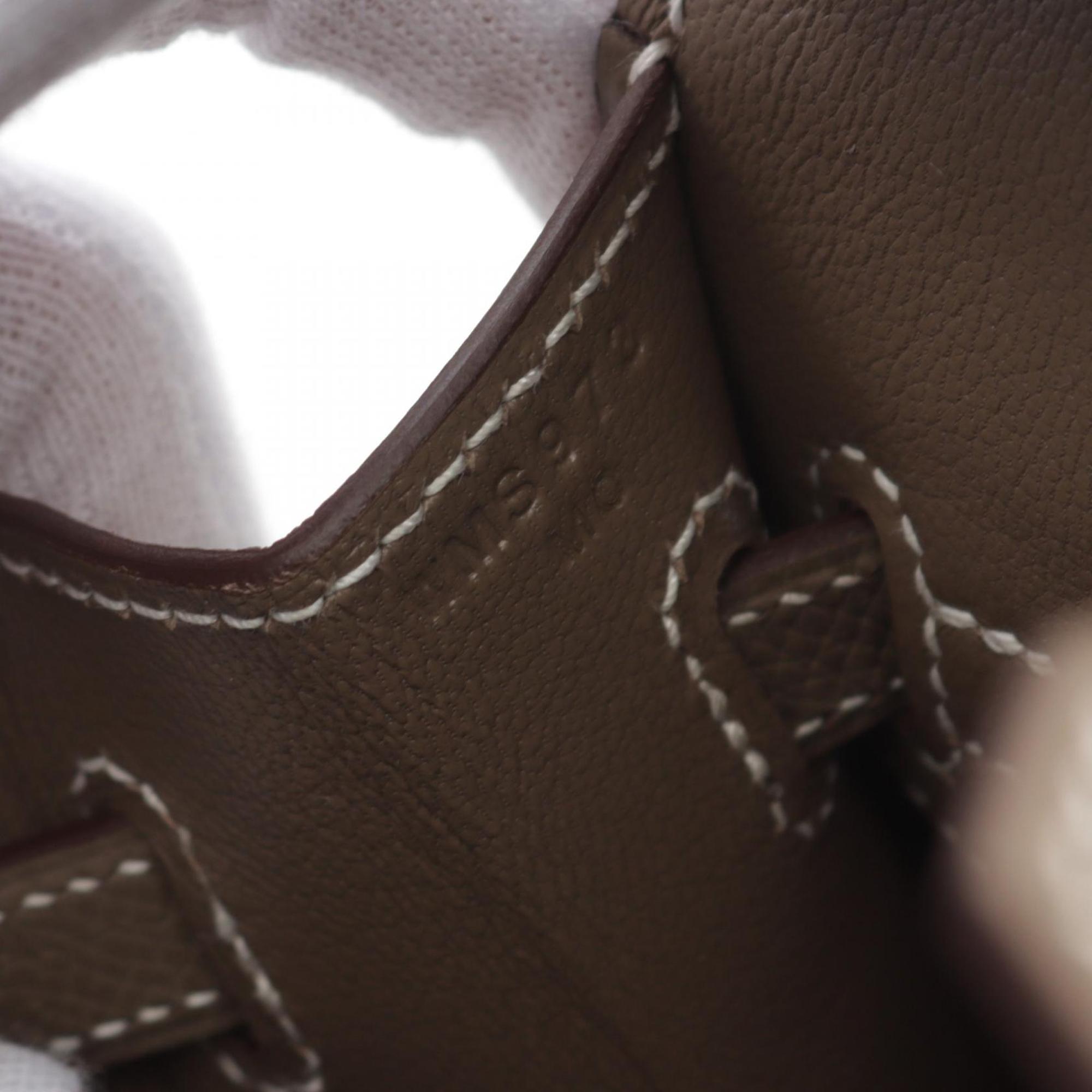 Hermes Birkin Sellier 25 Handbag Brown 