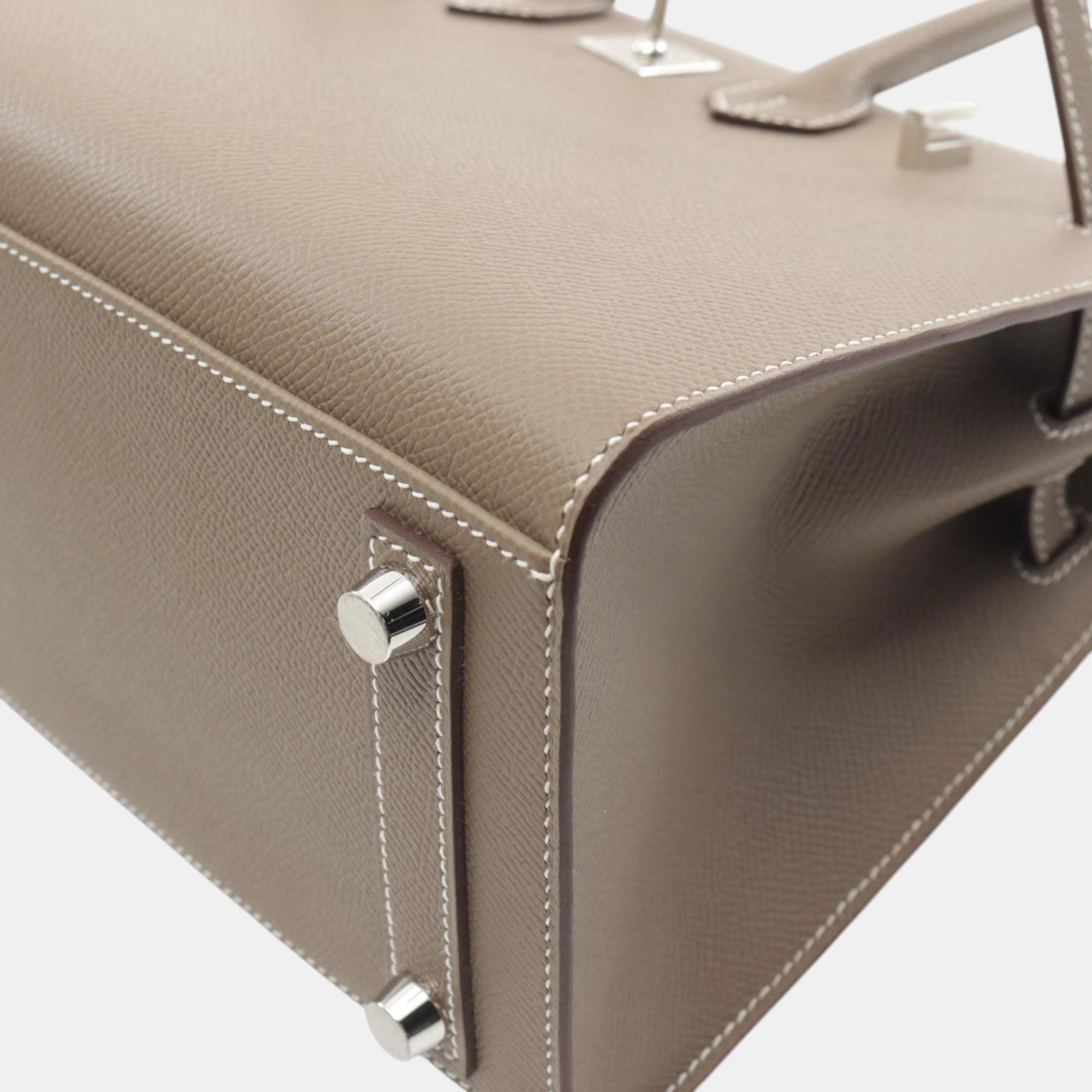Hermes Birkin Sellier 25 Handbag Brown 
