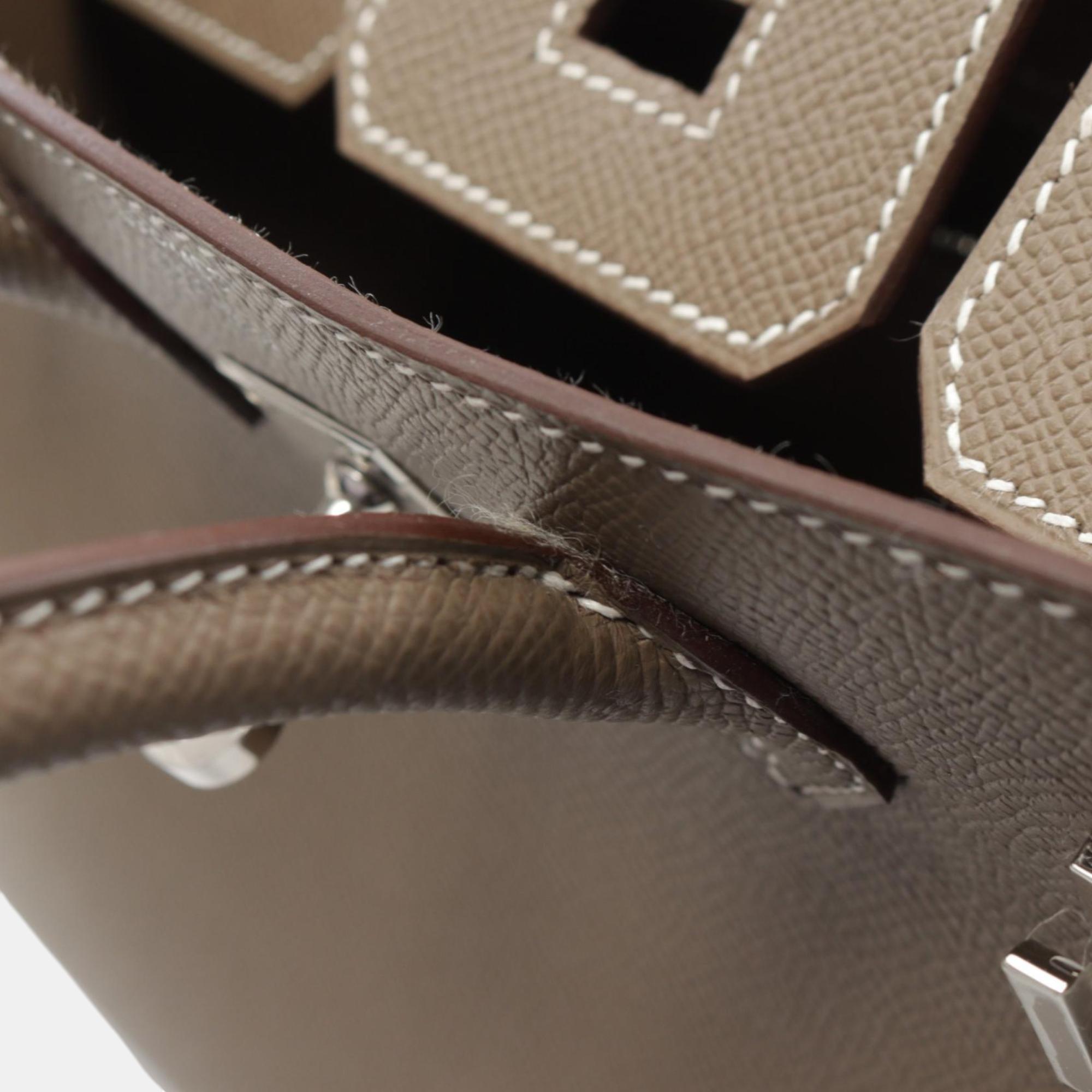 Hermes Birkin Sellier 25 Handbag Brown 