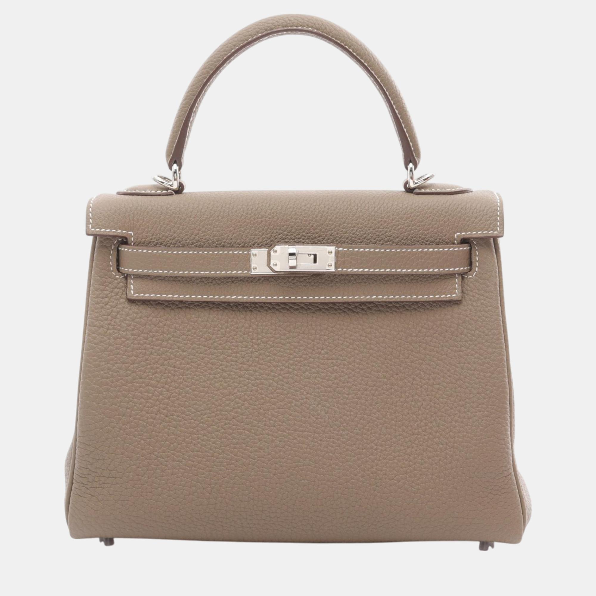 

Hermes Kelly 25 Togo Handbag Beige