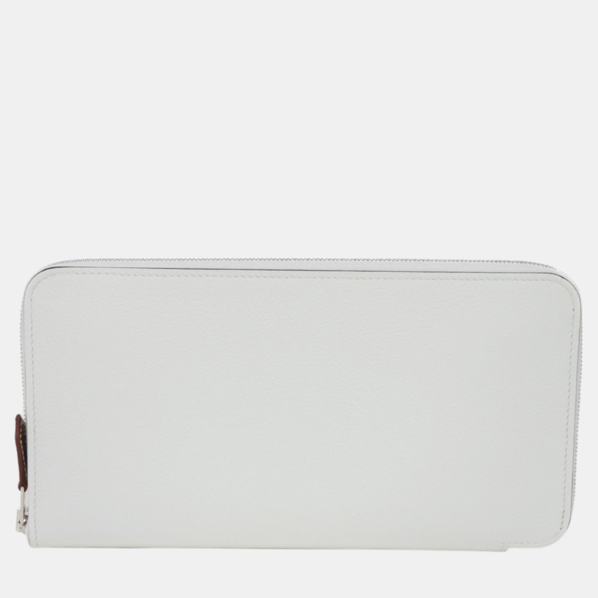 

Hermes Azap Long Silk'in Wallet, White