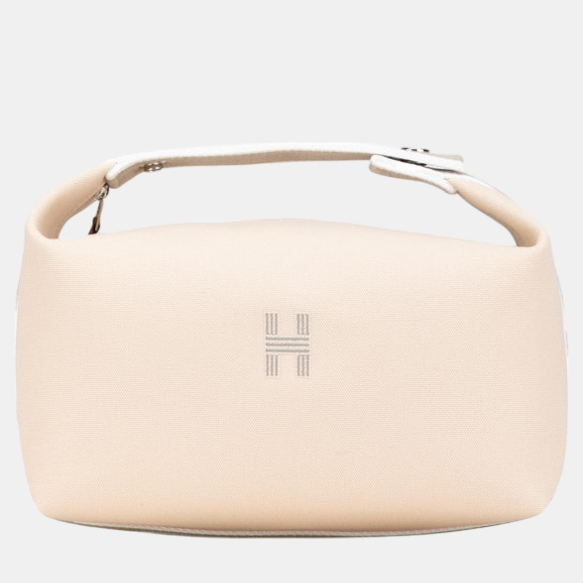 

Hermes Beige Cotton Bride-a-Brac GM Handbag