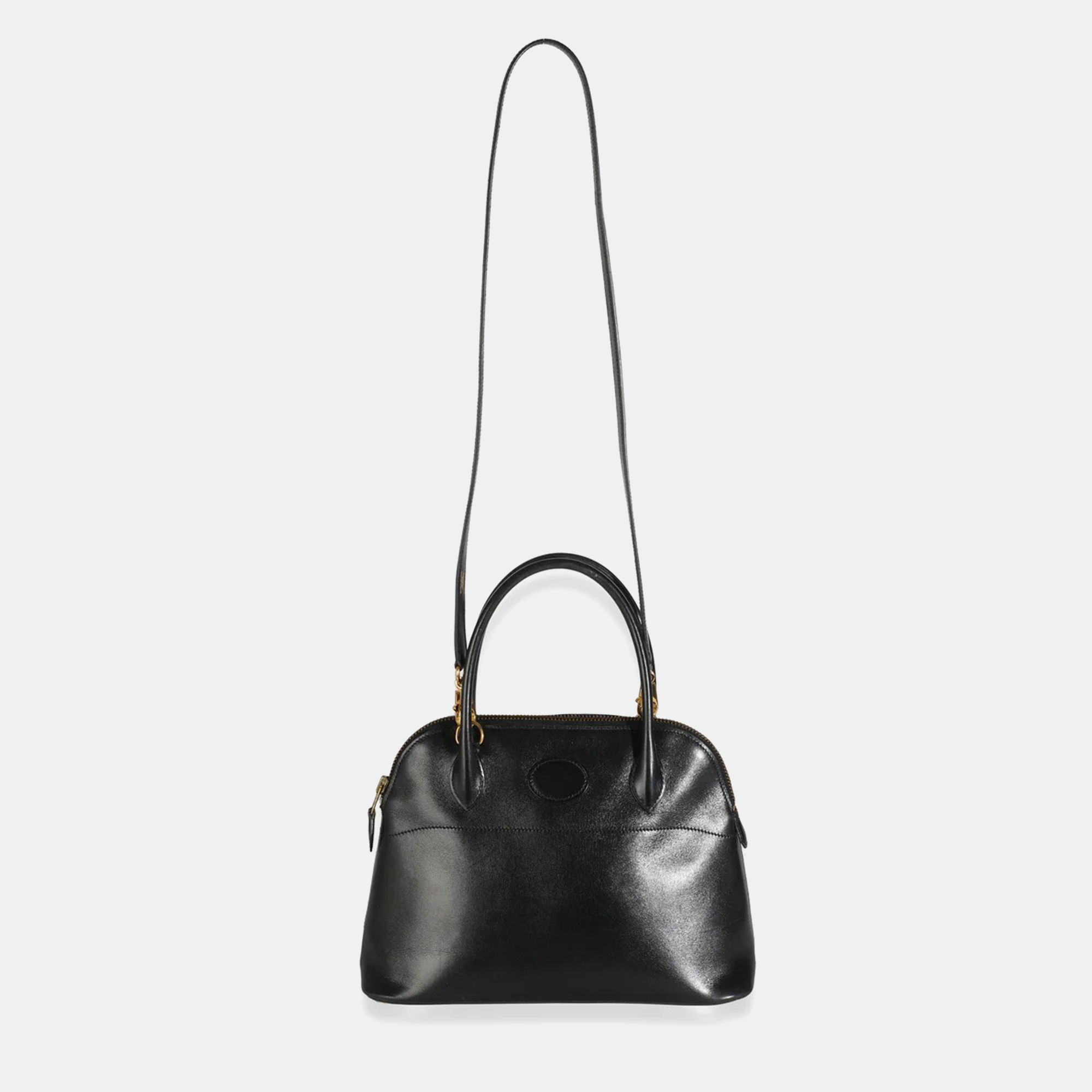 Hermes Vintage Black Box Mini Bolide GHW bag 