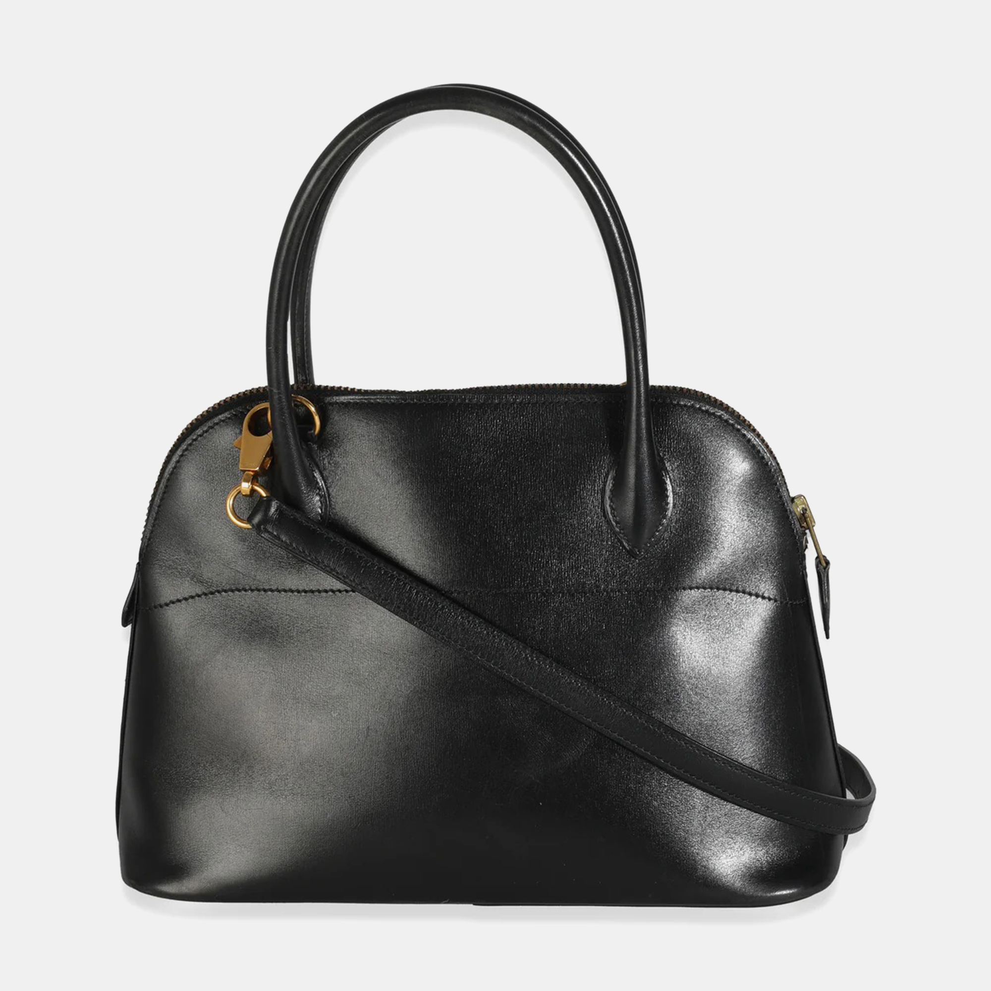 Hermes Vintage Black Box Mini Bolide GHW bag 