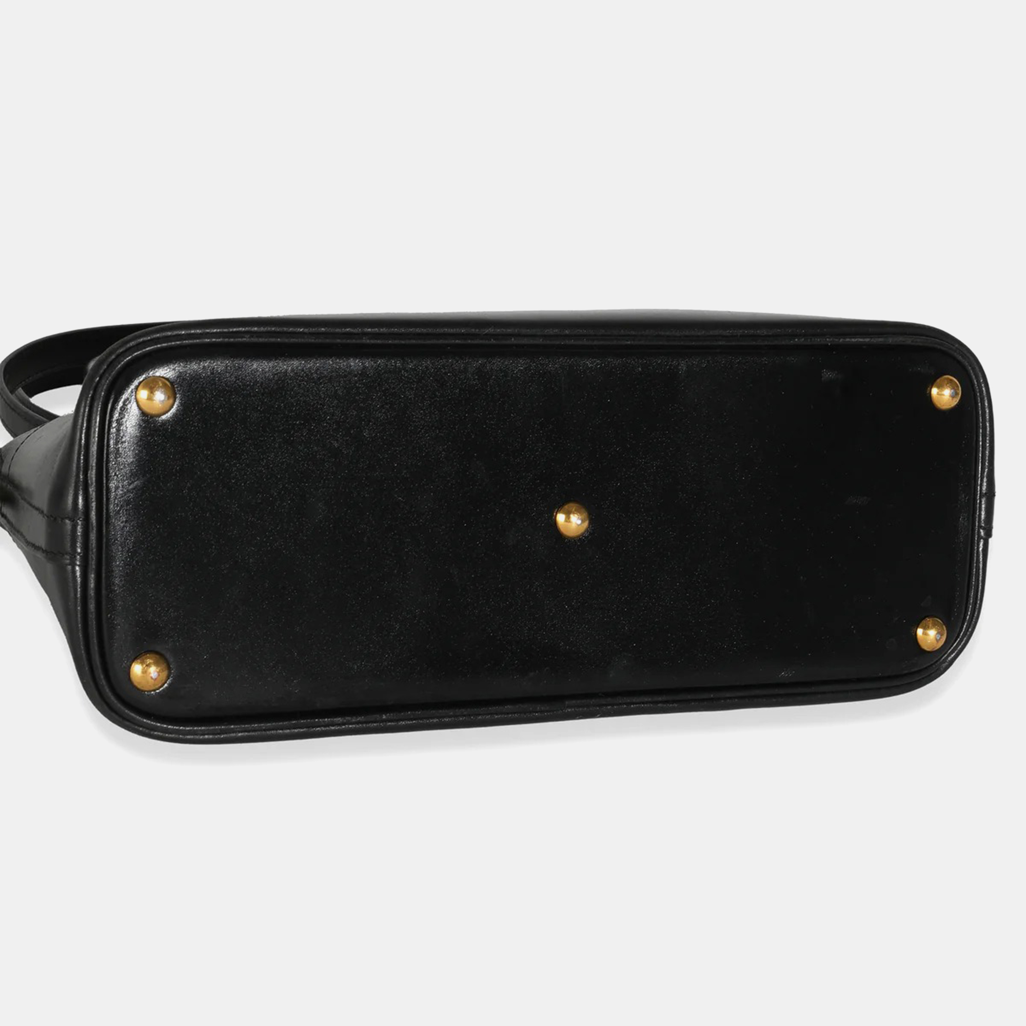 Hermes Vintage Black Box Mini Bolide GHW bag 