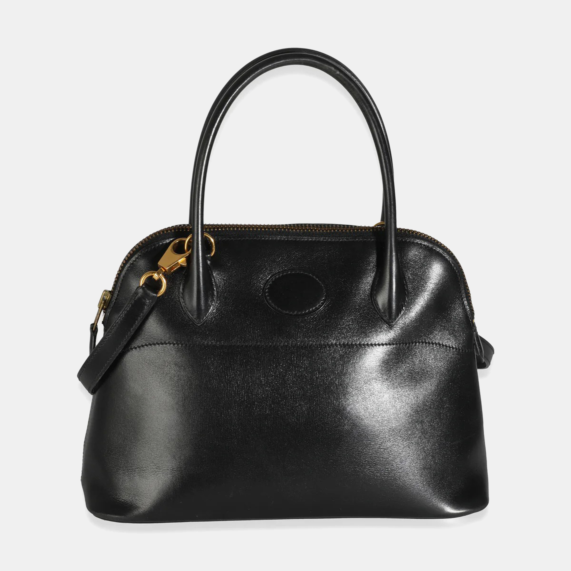 

Hermes Vintage Black Box Mini Bolide GHW bag