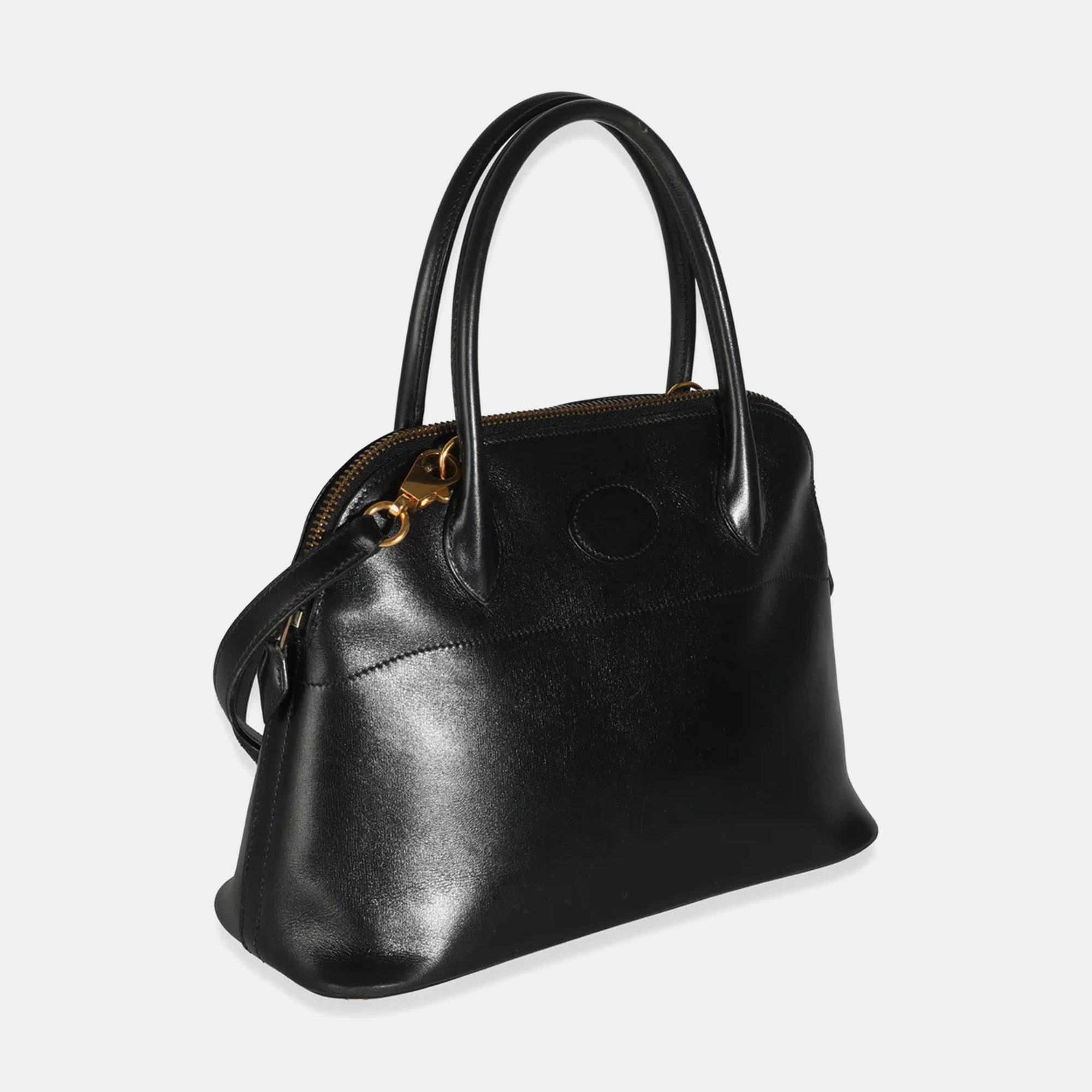 Hermes Vintage Black Box Mini Bolide GHW bag 