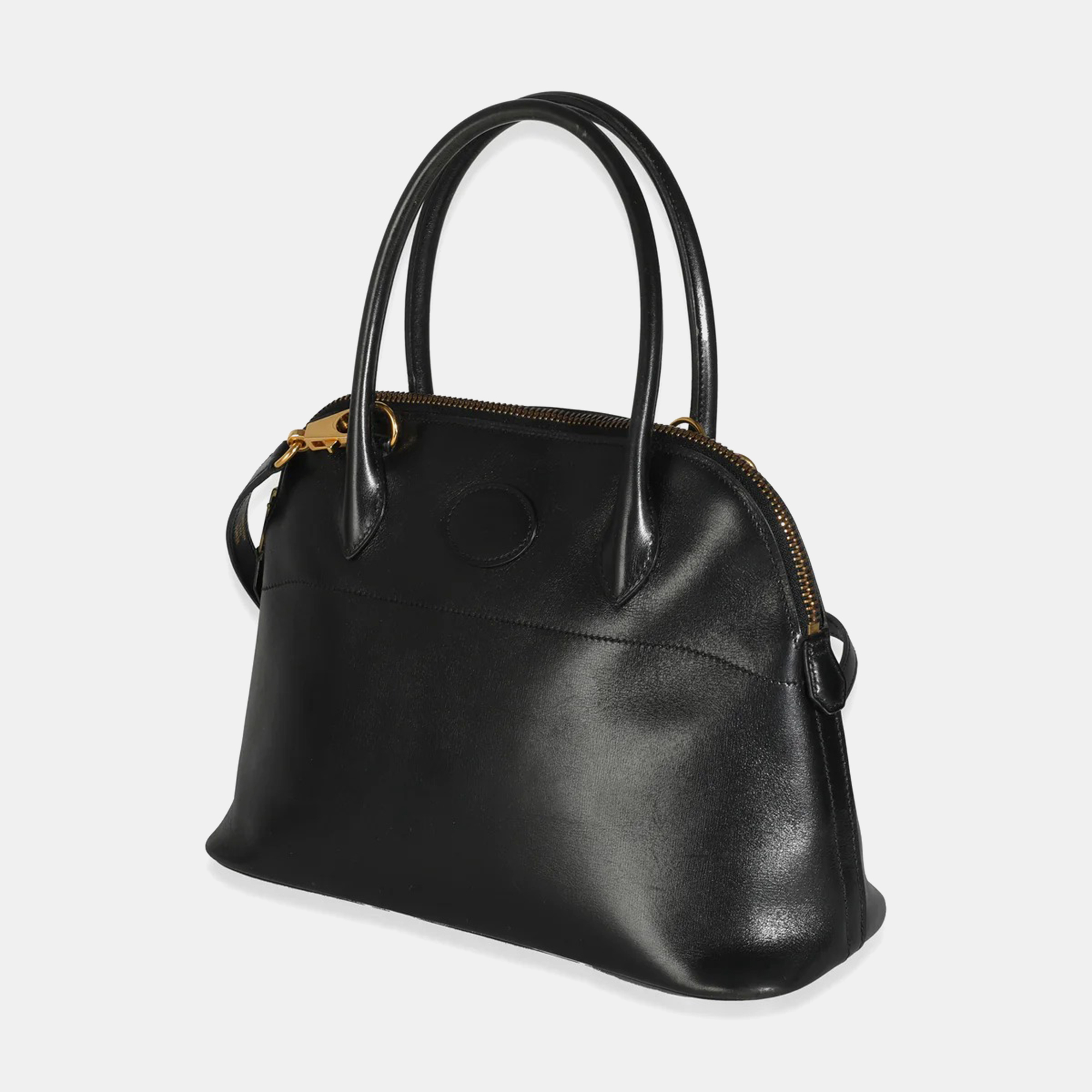 Hermes Vintage Black Box Mini Bolide GHW bag 