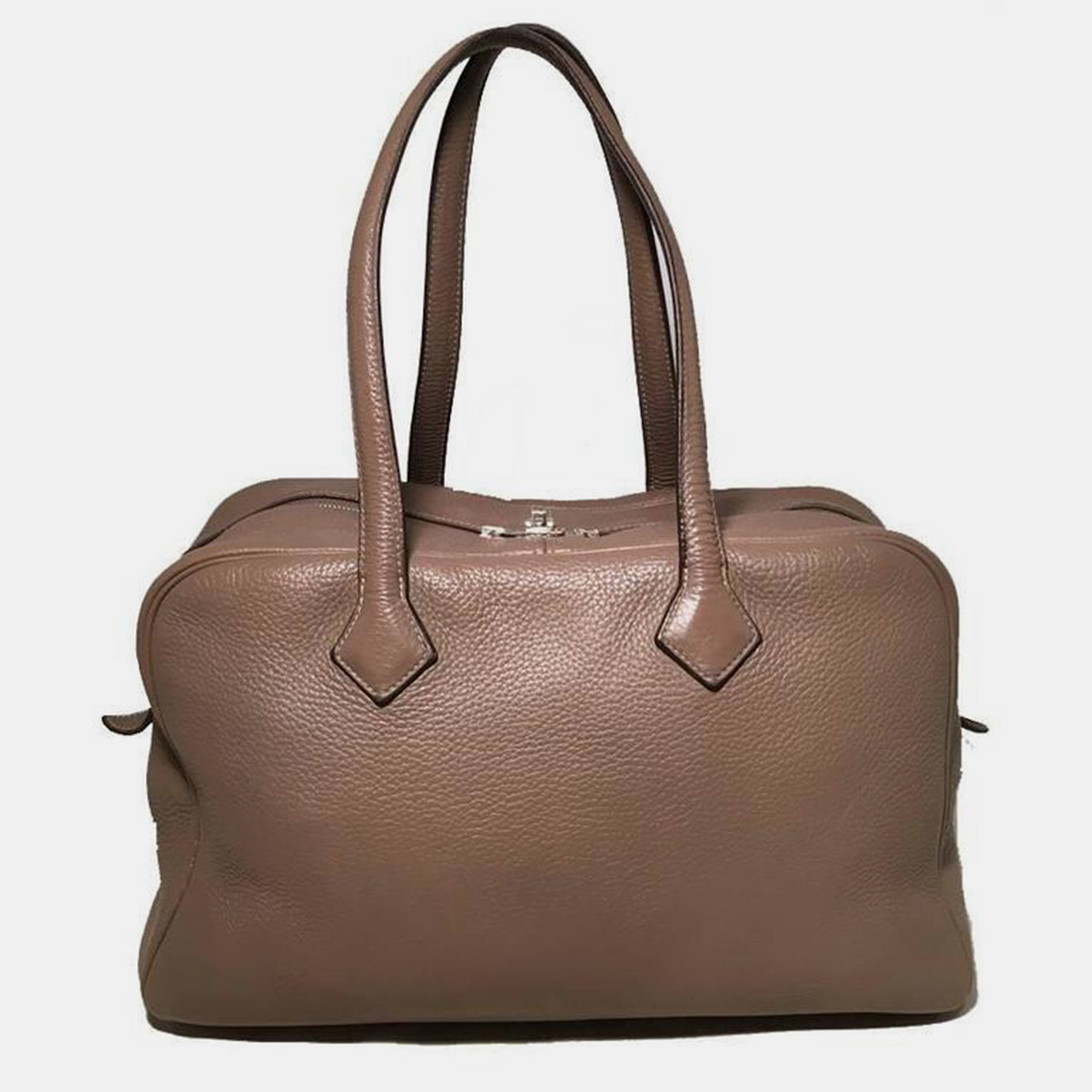 

Hermes Grey Clemence Leather Victoria Ii 35