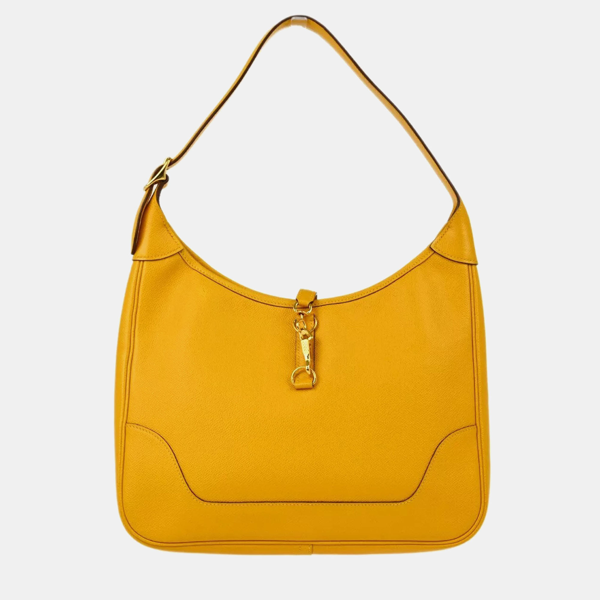 

Hermes Jaune Epsom Trim 31 Shoulder Bag, Yellow