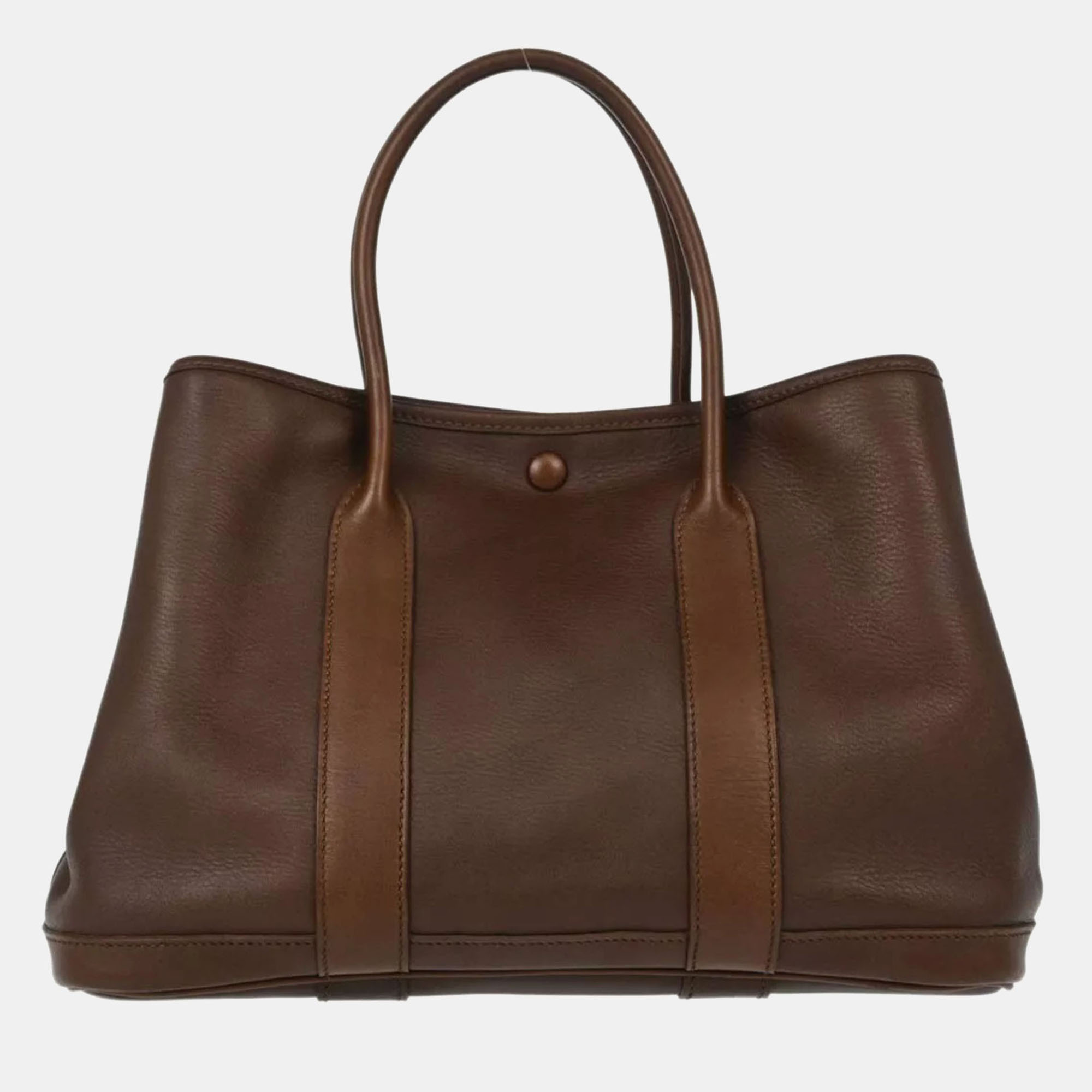 

Hermes Havane Swift Garden Party Tpm Tote Handbag, Brown