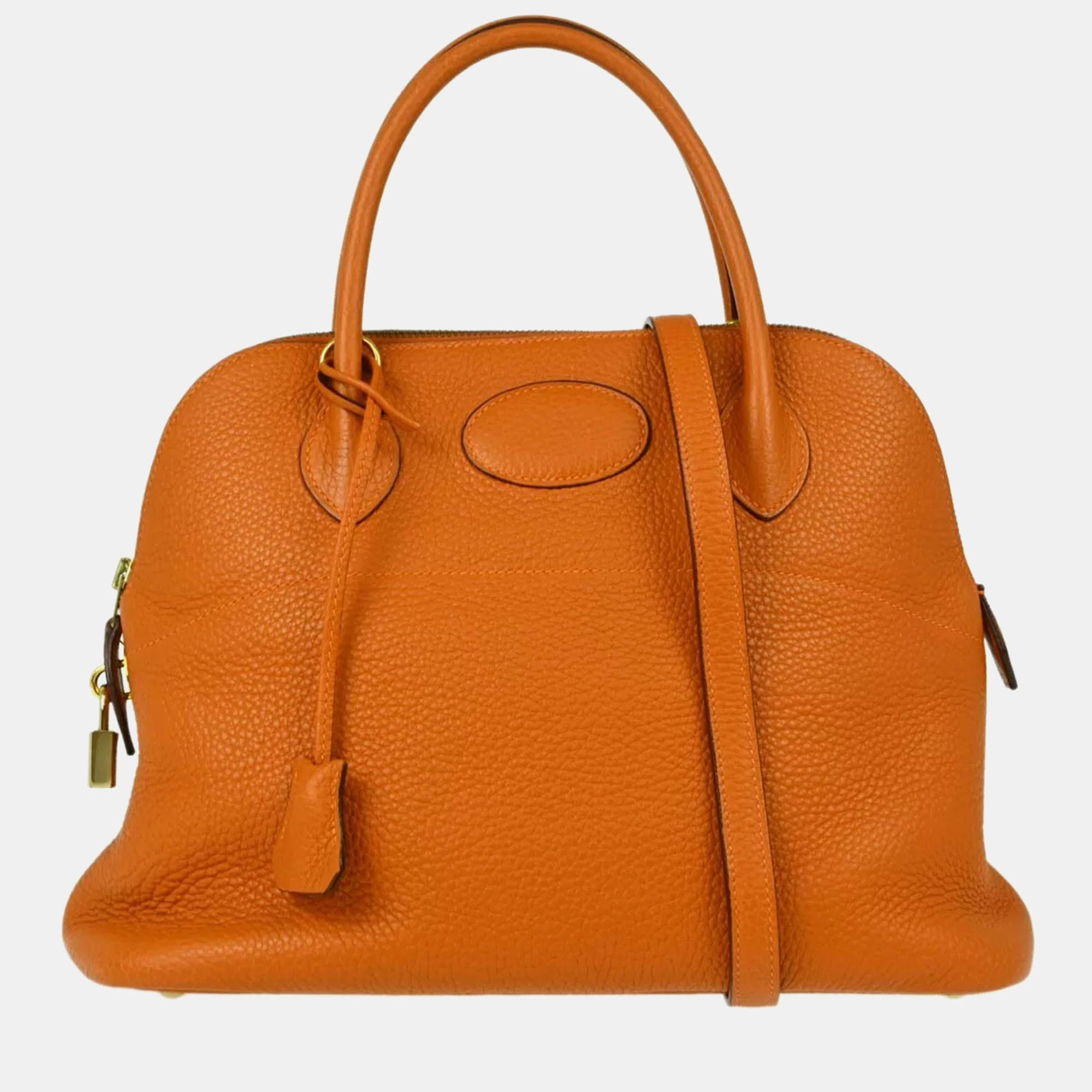 

Hermes Orange Taurillon Clemence Bolide 31 Handbag