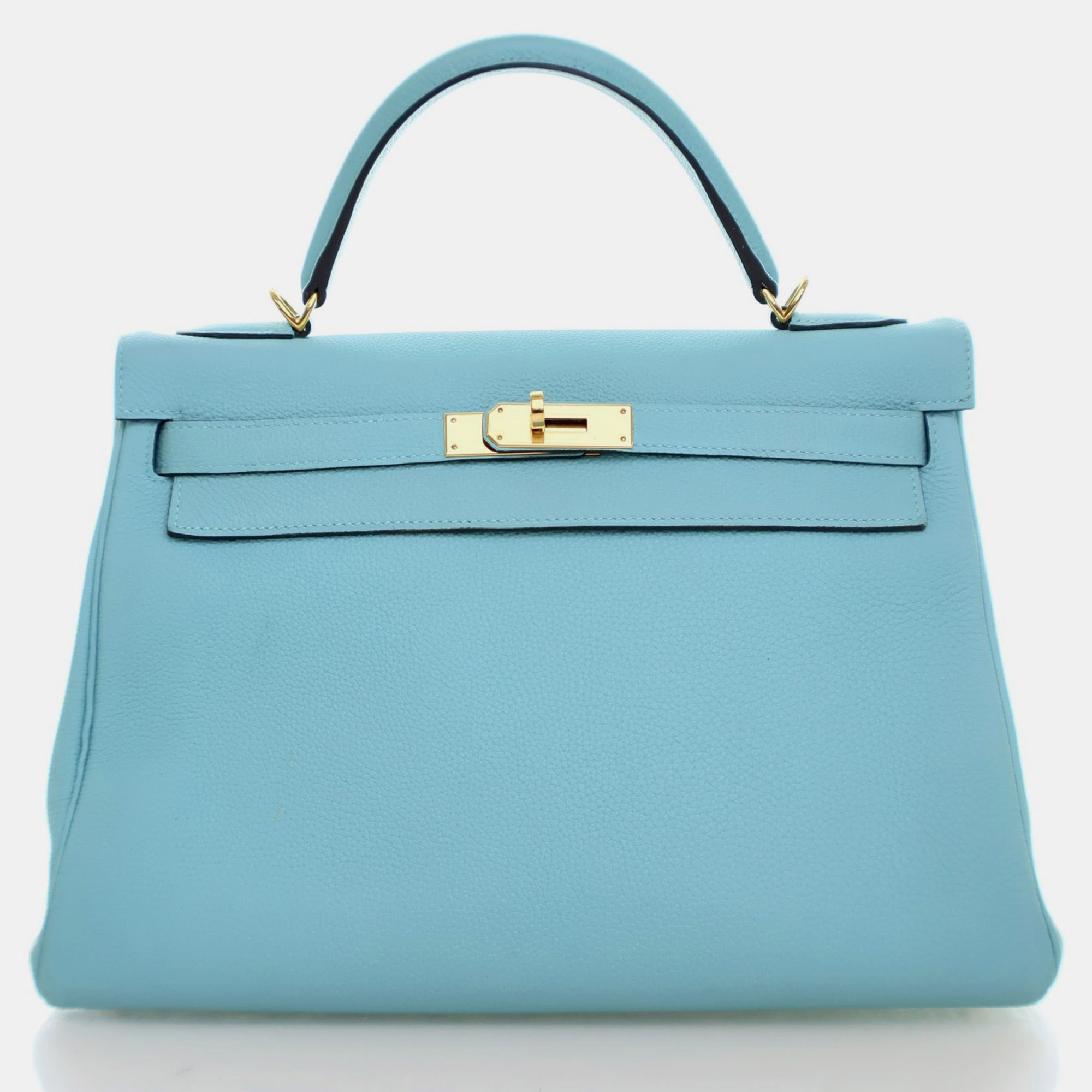 

Hermes Bleu Atoll Togo Kelly 32, Blue