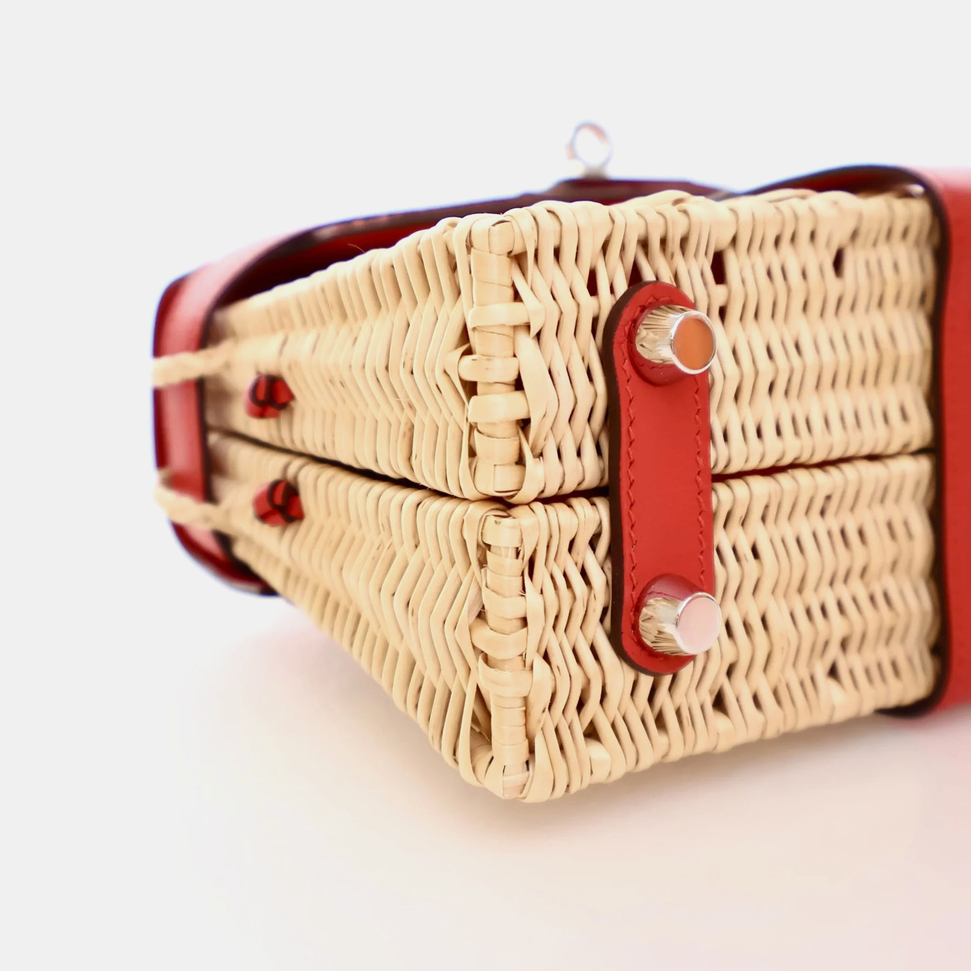 Hermes Picnic Kelly 20 Rouge De Coeur Swift 