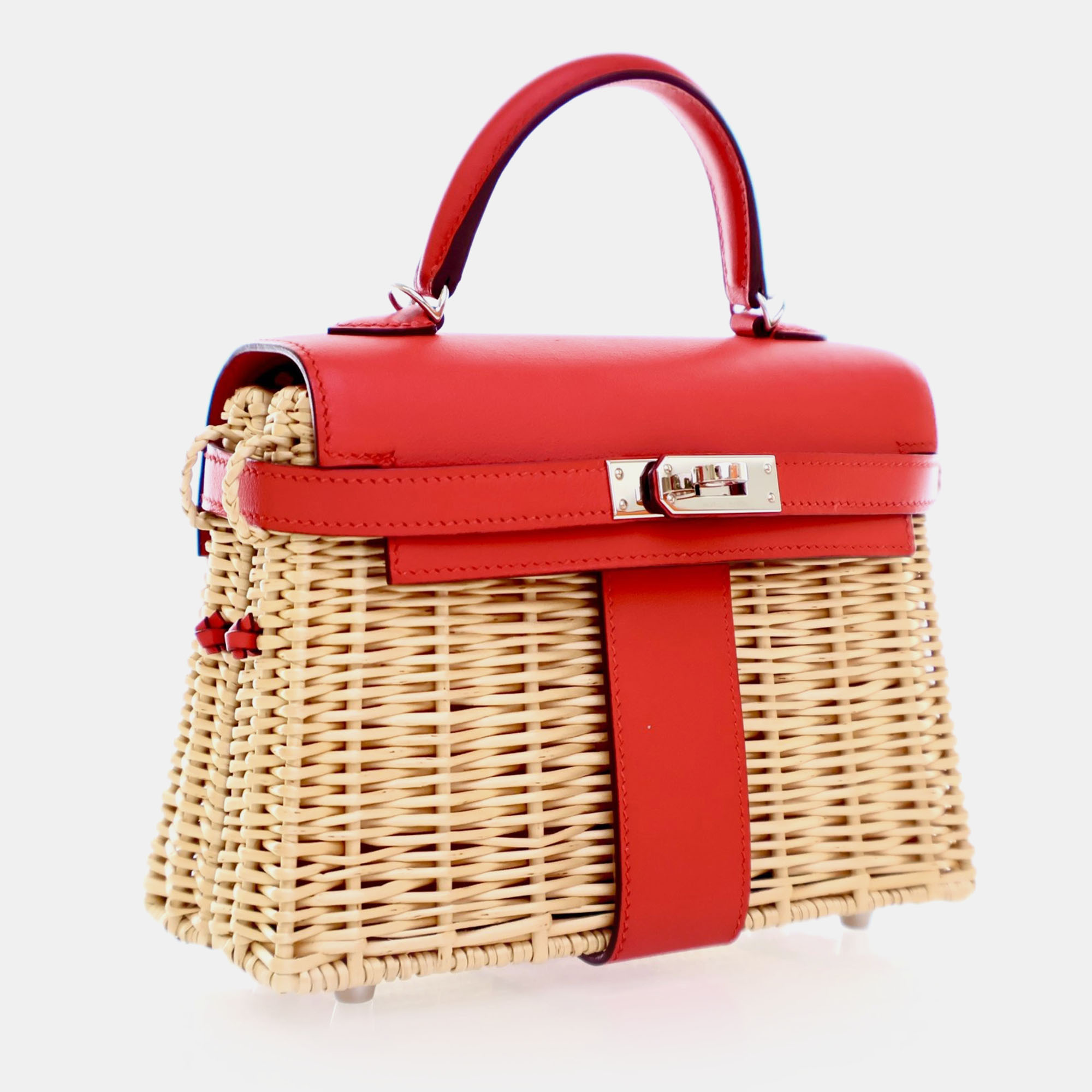 Hermes Picnic Kelly 20 Rouge De Coeur Swift 