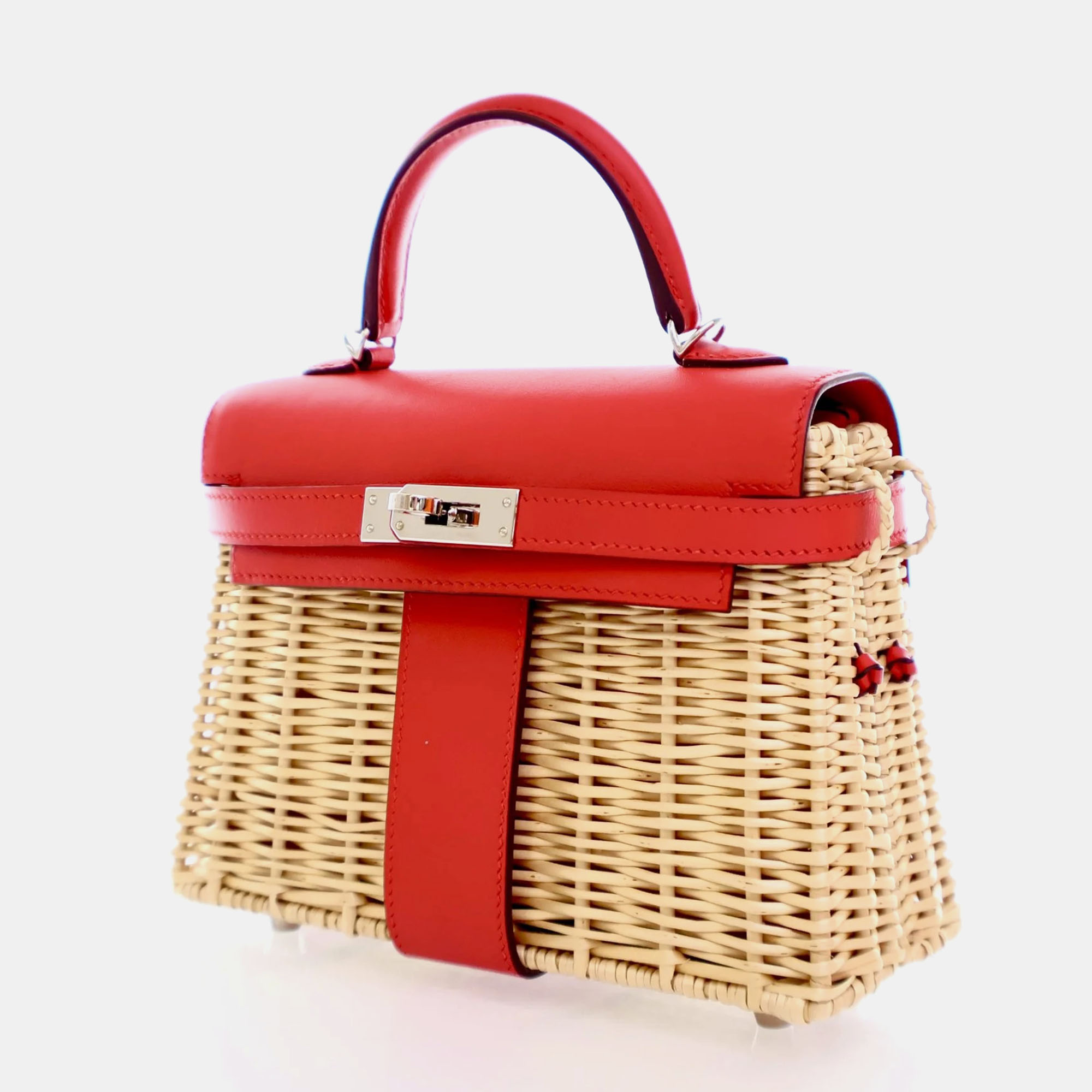 Hermes Picnic Kelly 20 Rouge De Coeur Swift 