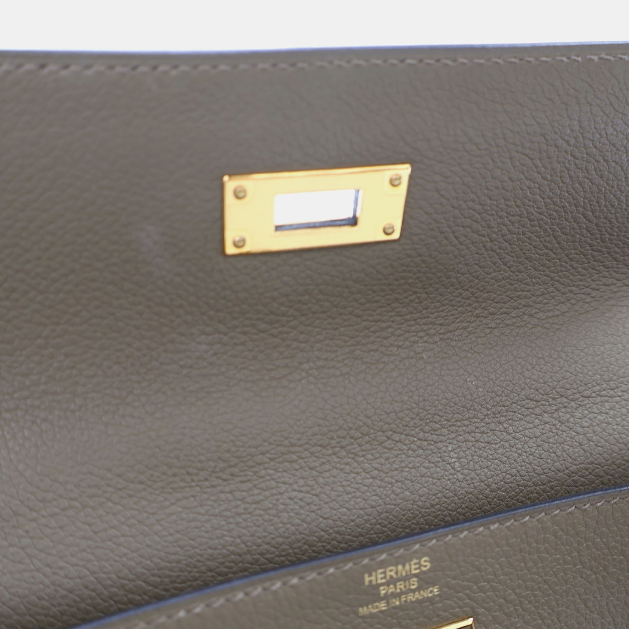 Hermes Kelly 28 Etoupe Evercolor 