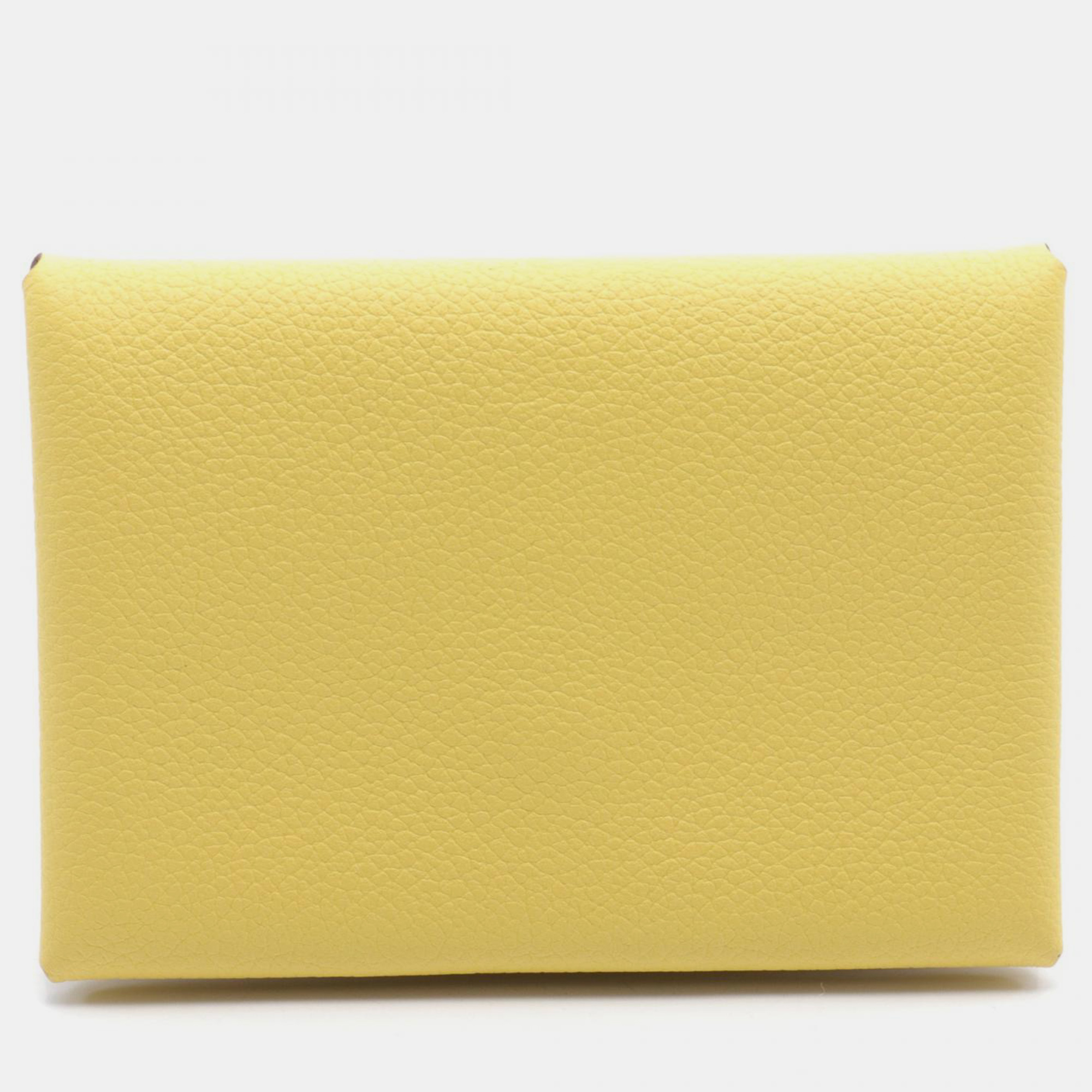 

Hermes Calvi Duo Coin Case Wallet, Yellow