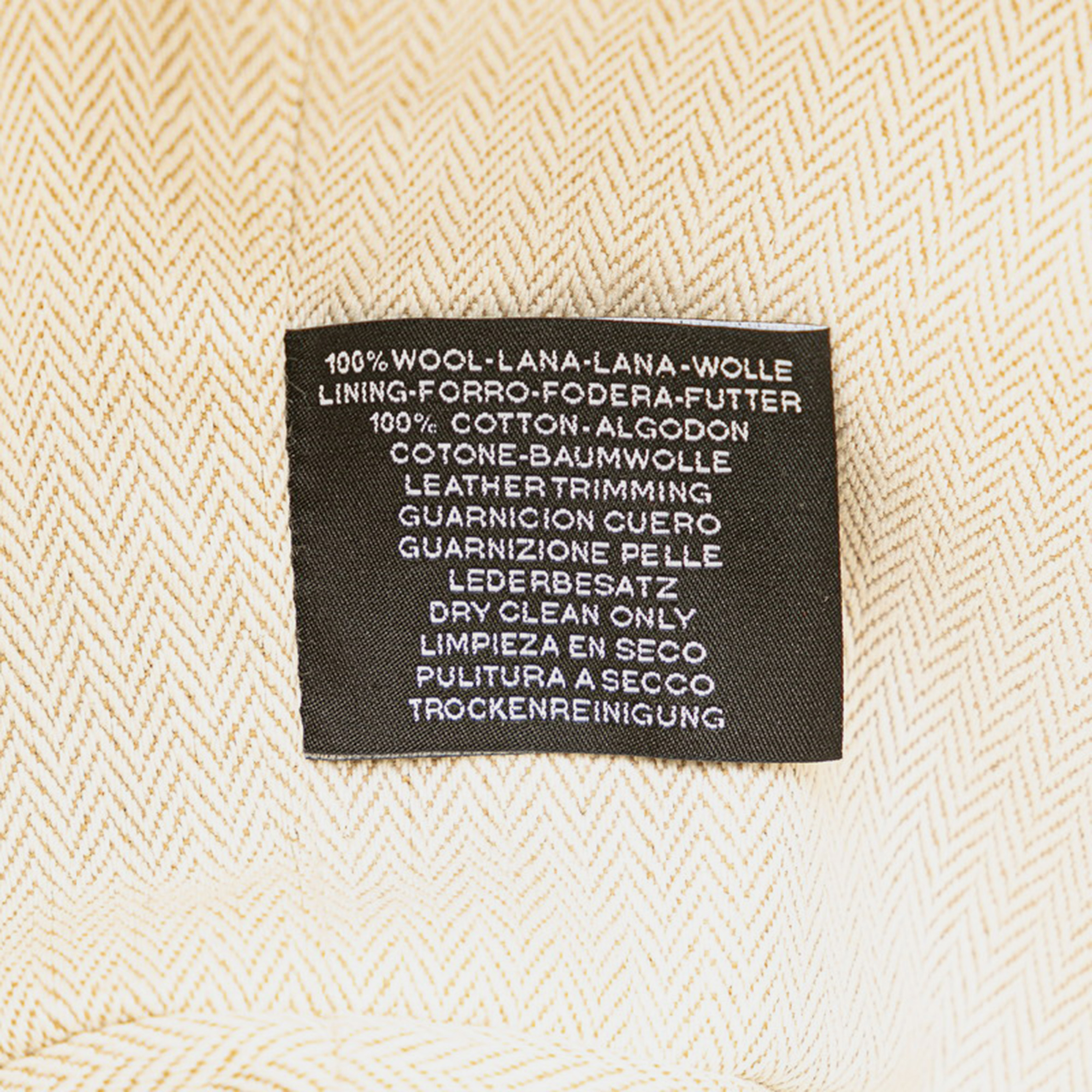 Hermes Yellow Canvas Brid A Black GM Handbag 