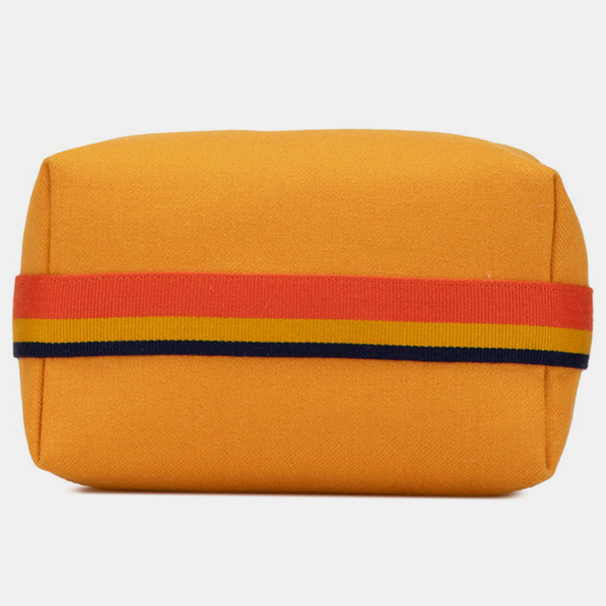 Hermes Yellow Canvas Brid A Black GM Handbag 