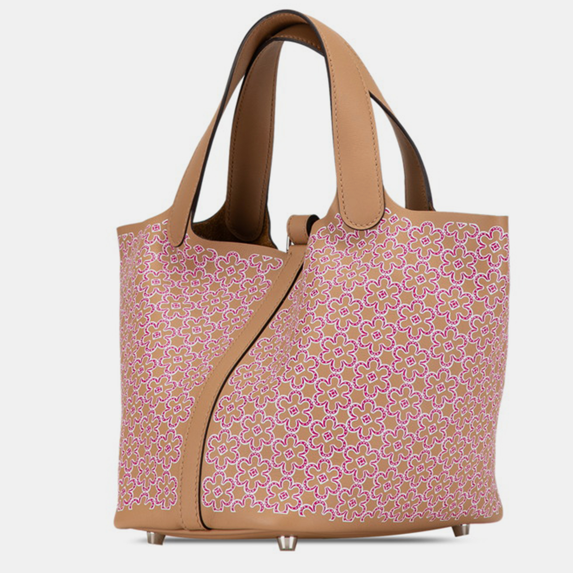 Hermes Chai/Rose  Swift Leather Picotin Lock PM 18 Bag 