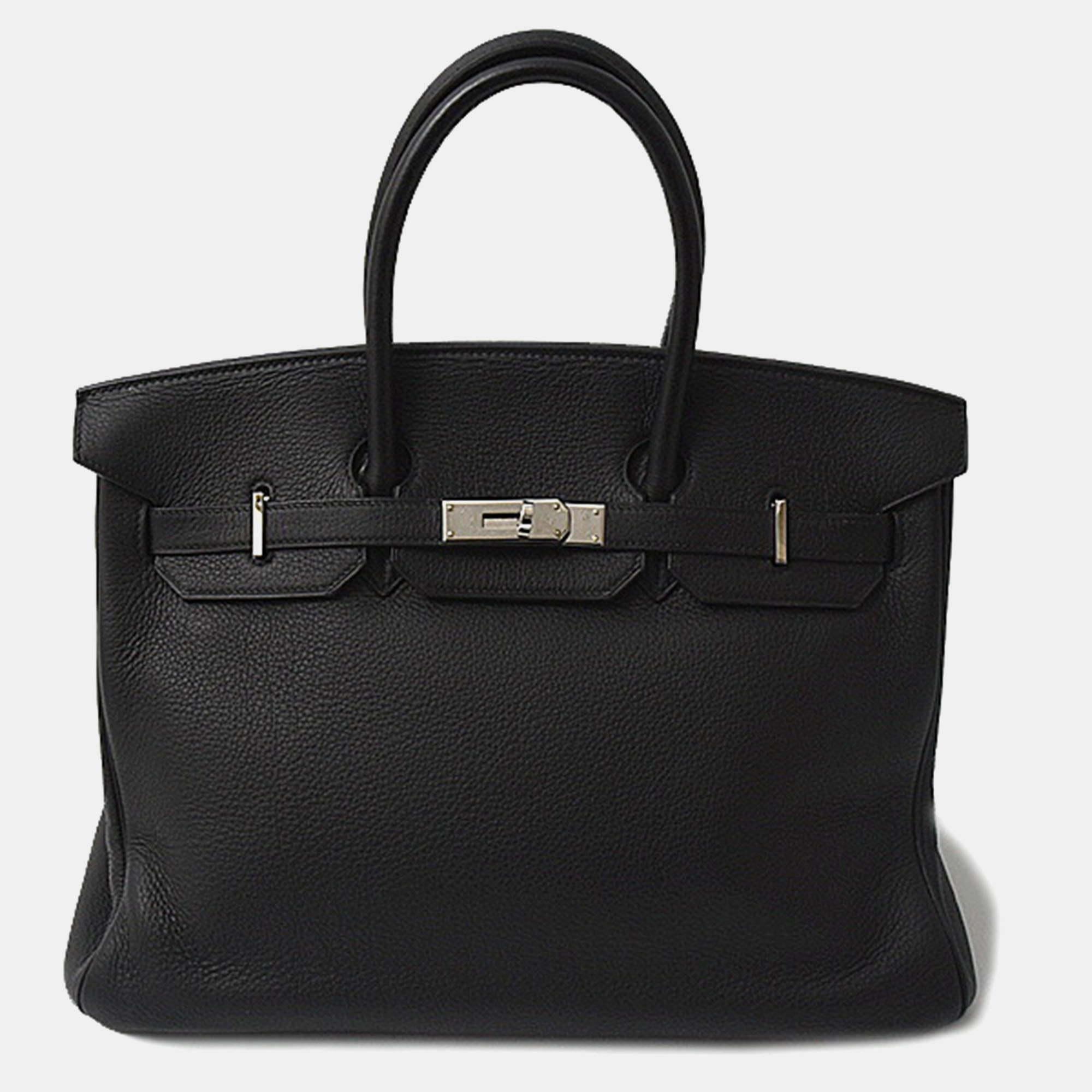 

Hermes Birkin 35 Togo Handbag Black