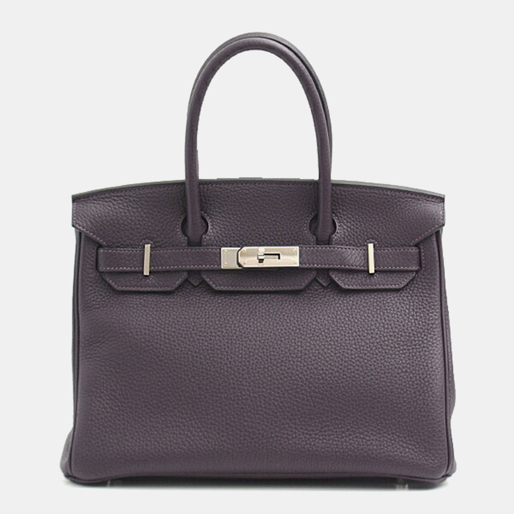 

Hermes Birkin 30 Togo Leather Bag, Purple